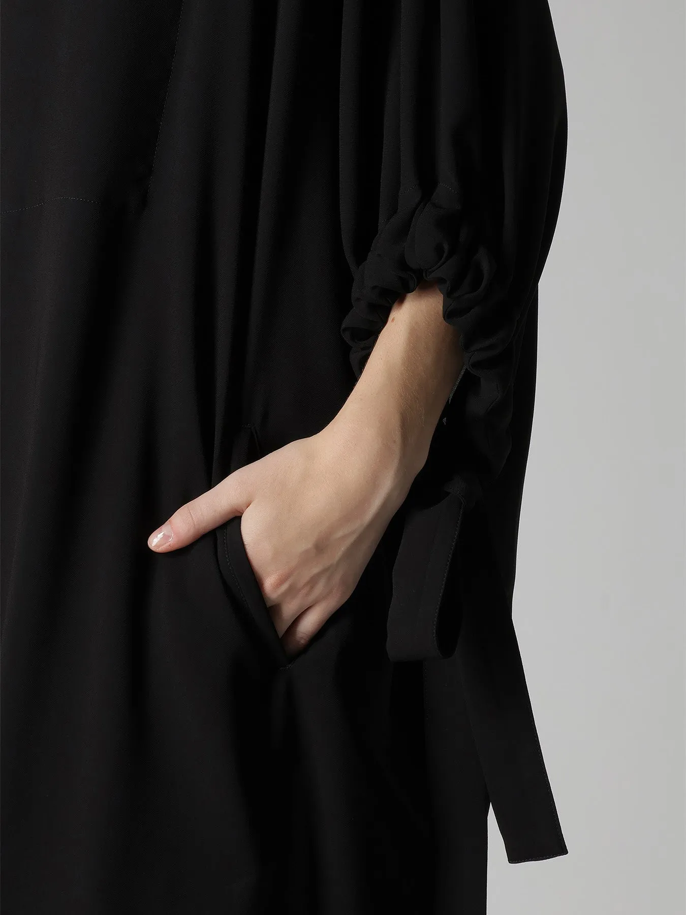 TA/PE GEORGETTE SHIRT DRESS sold by Yohji Yamamoto product image thumbnail 4