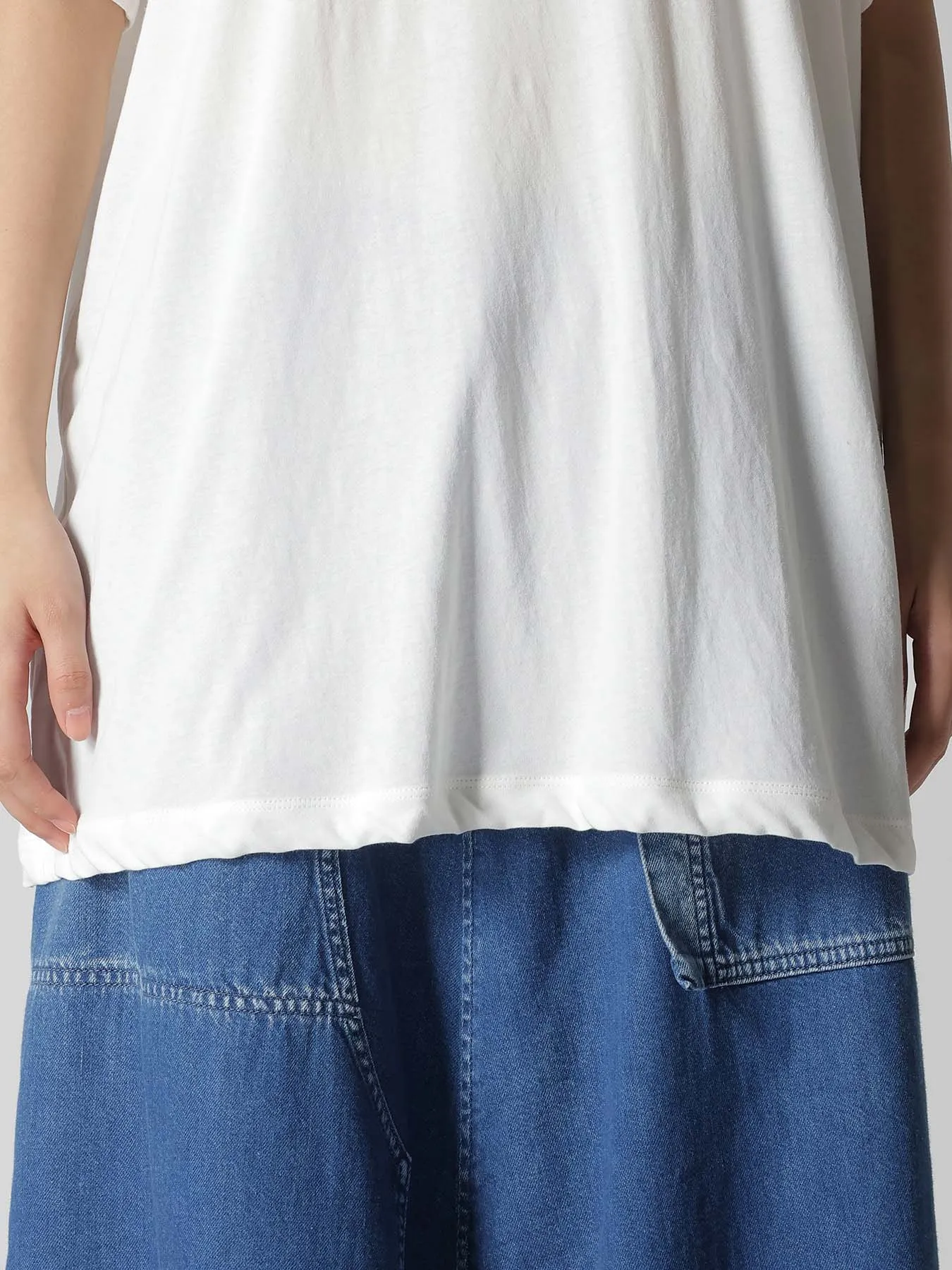 HARD-TWISTED JERSEY BIG TEE sold by Yohji Yamamoto product image thumbnail 5