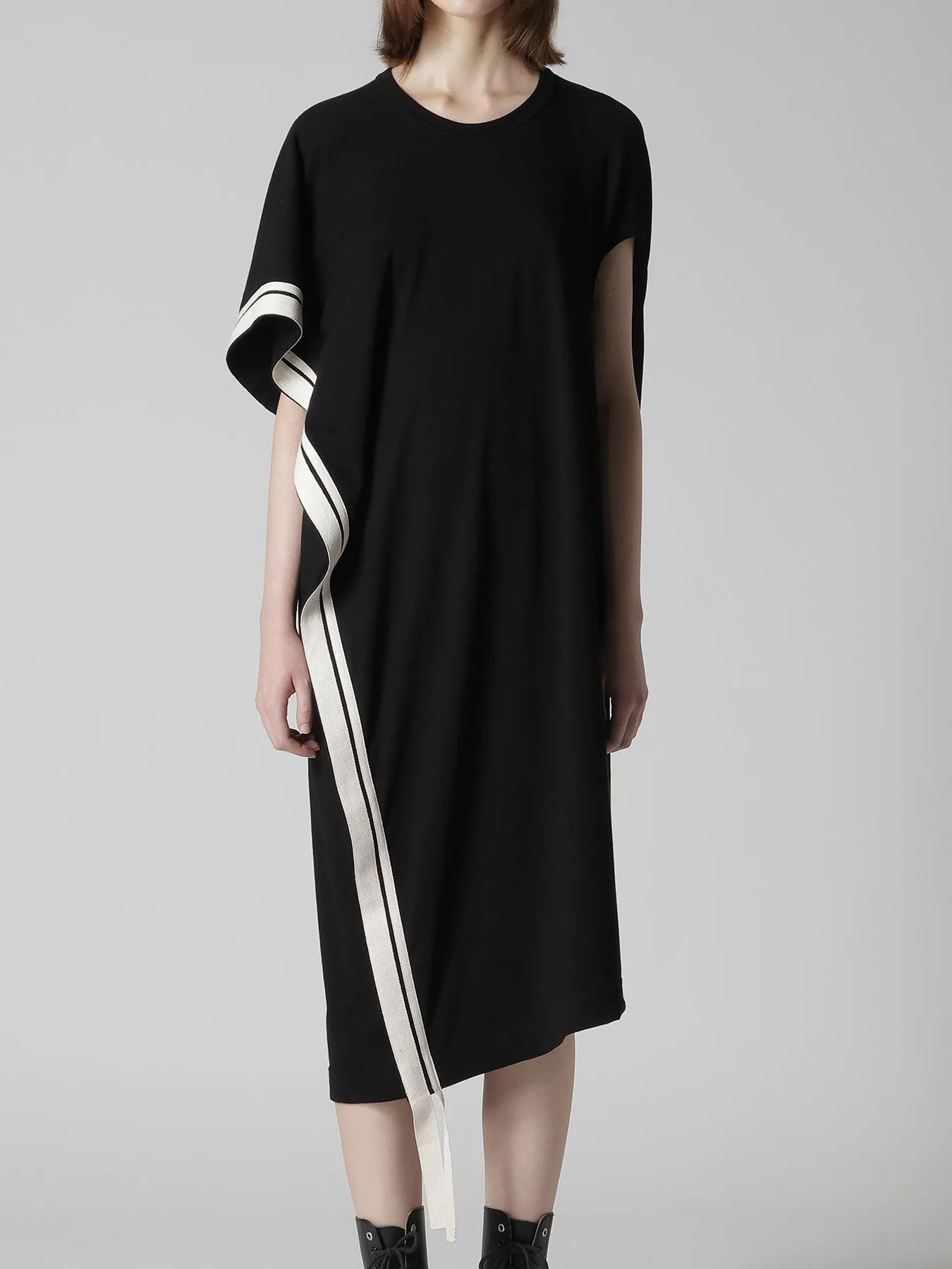 JERSEY UNBALANCE LINE DRESS sold by Yohji Yamamoto product image thumbnail 2