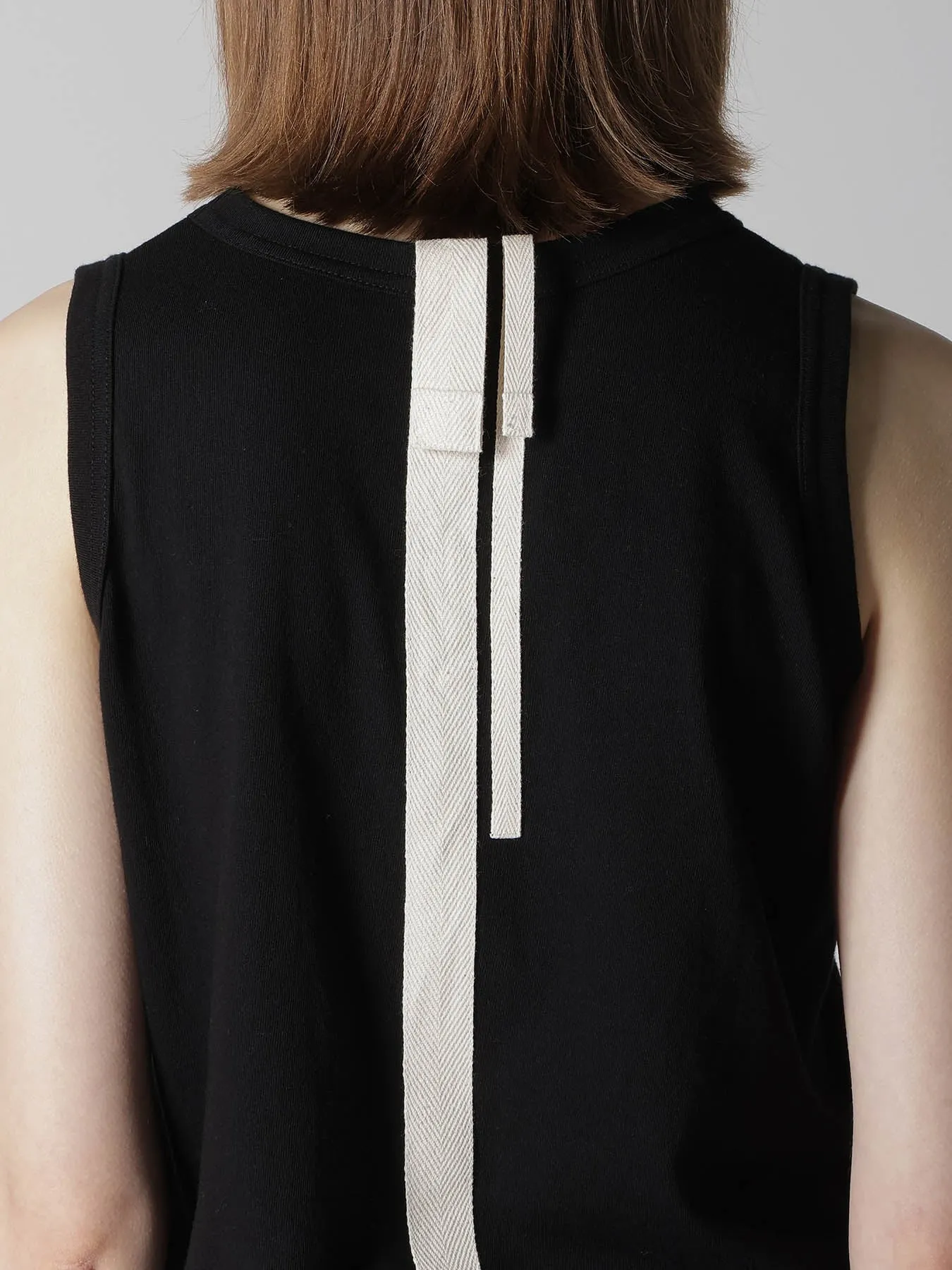 JERSEY BACK LINE SLEEVELESS TEE sold by Yohji Yamamoto product image thumbnail 4