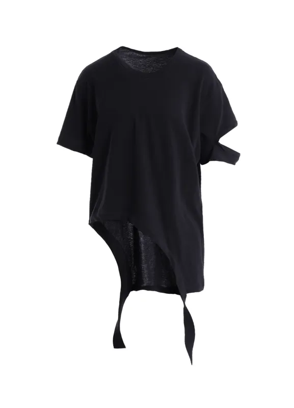 HARD-TWISTED JERSEY HOLLOW TEE A made by Yohji Yamamoto