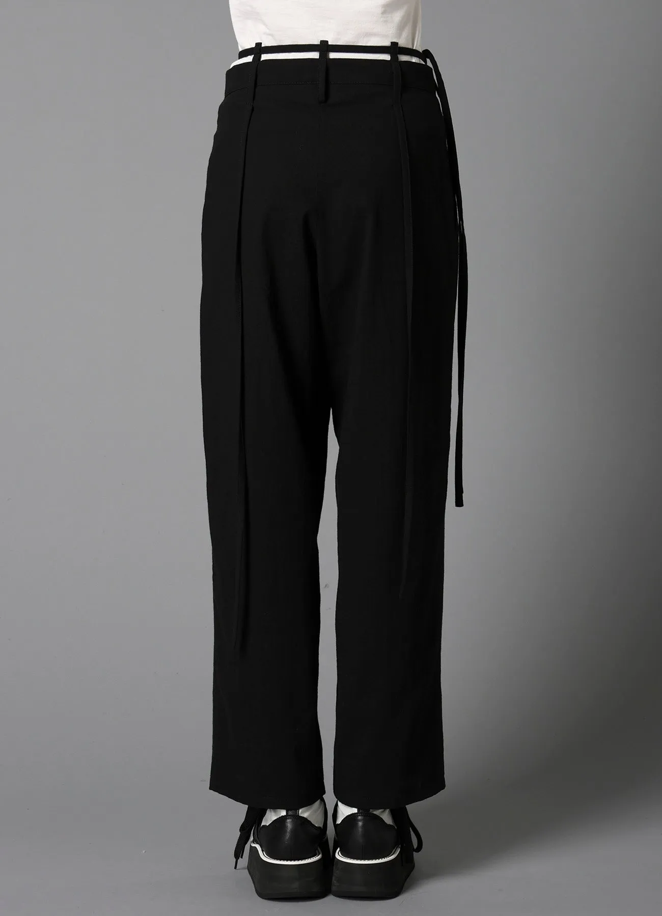 C/LI MUSLIN HANGING STRAP PANTS sold by Yohji Yamamoto product image thumbnail 4