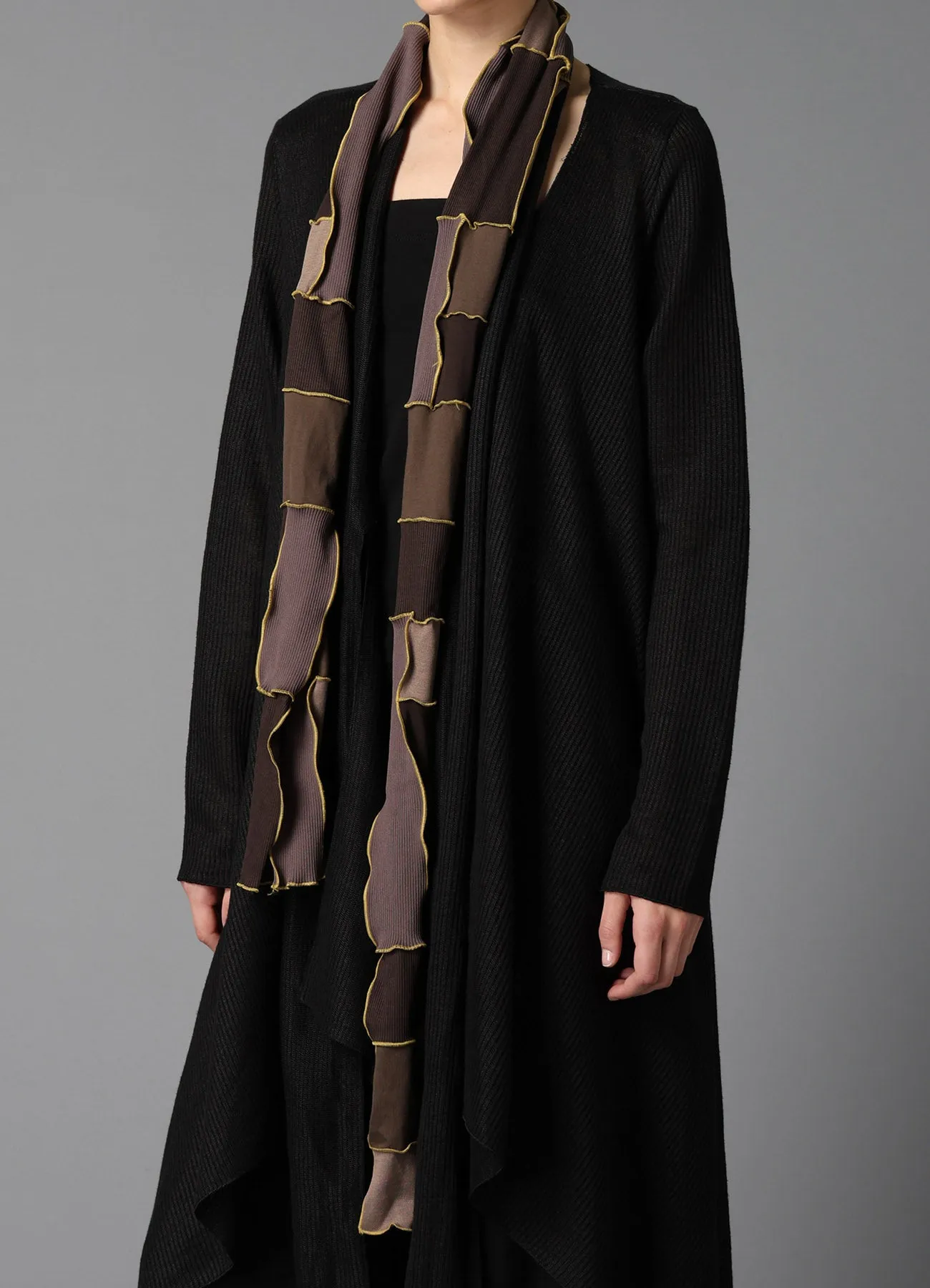 PATCHWORK PANELED SCARF sold by Yohji Yamamoto product image thumbnail 2
