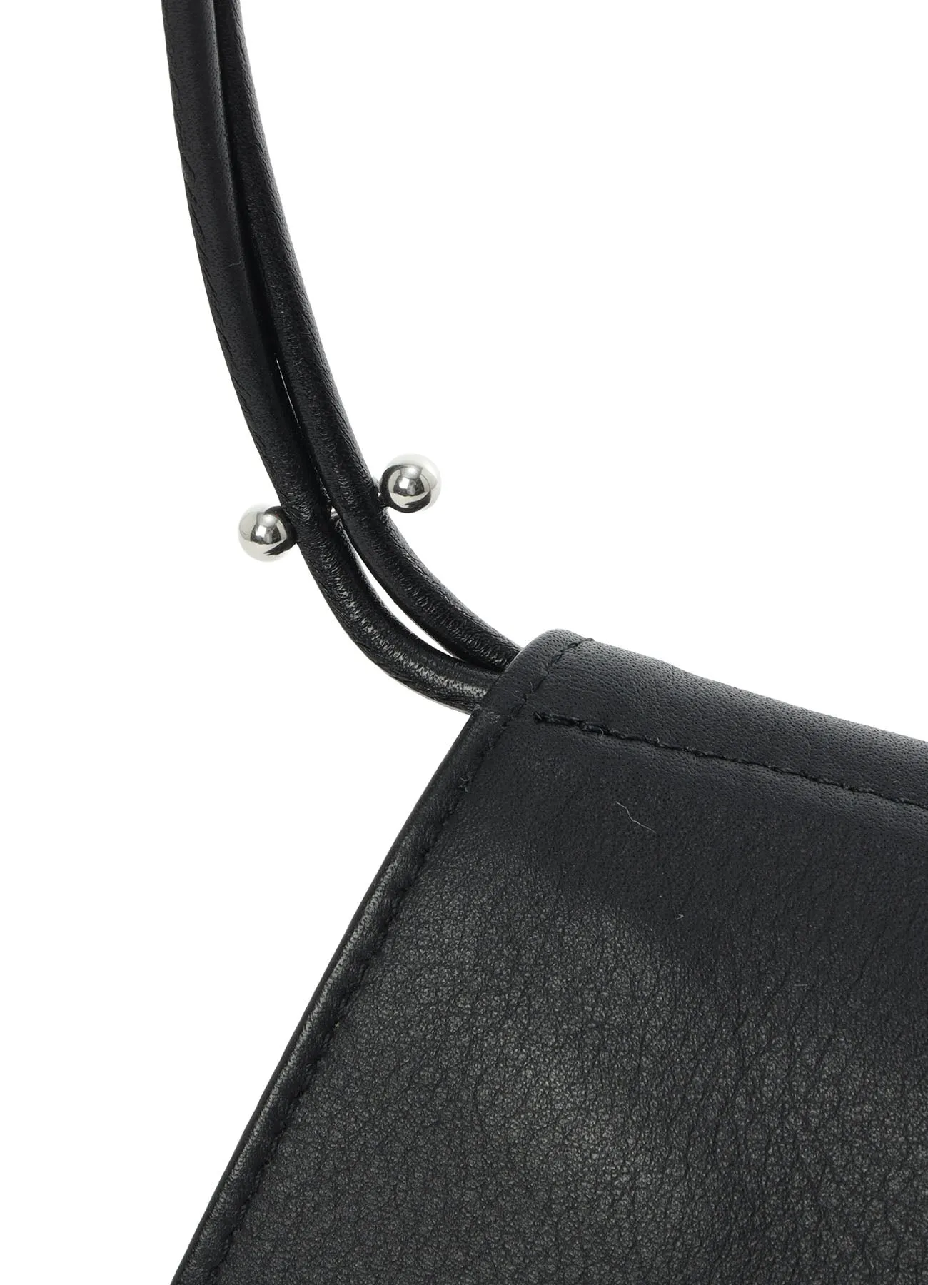 MATTE CHROME LEATHER WALLET CASE WITH STRAP sold by Yohji Yamamoto product image thumbnail 5