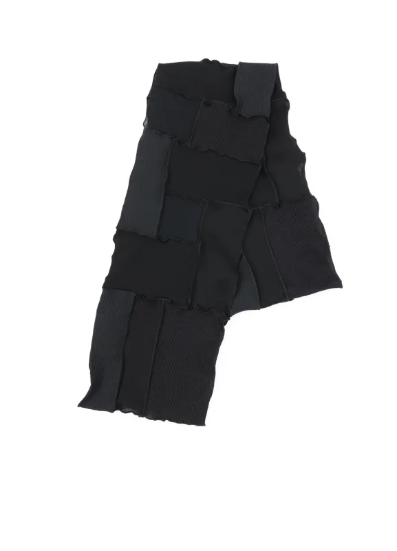PATCHWORK PANELED SCARF made by Yohji Yamamoto