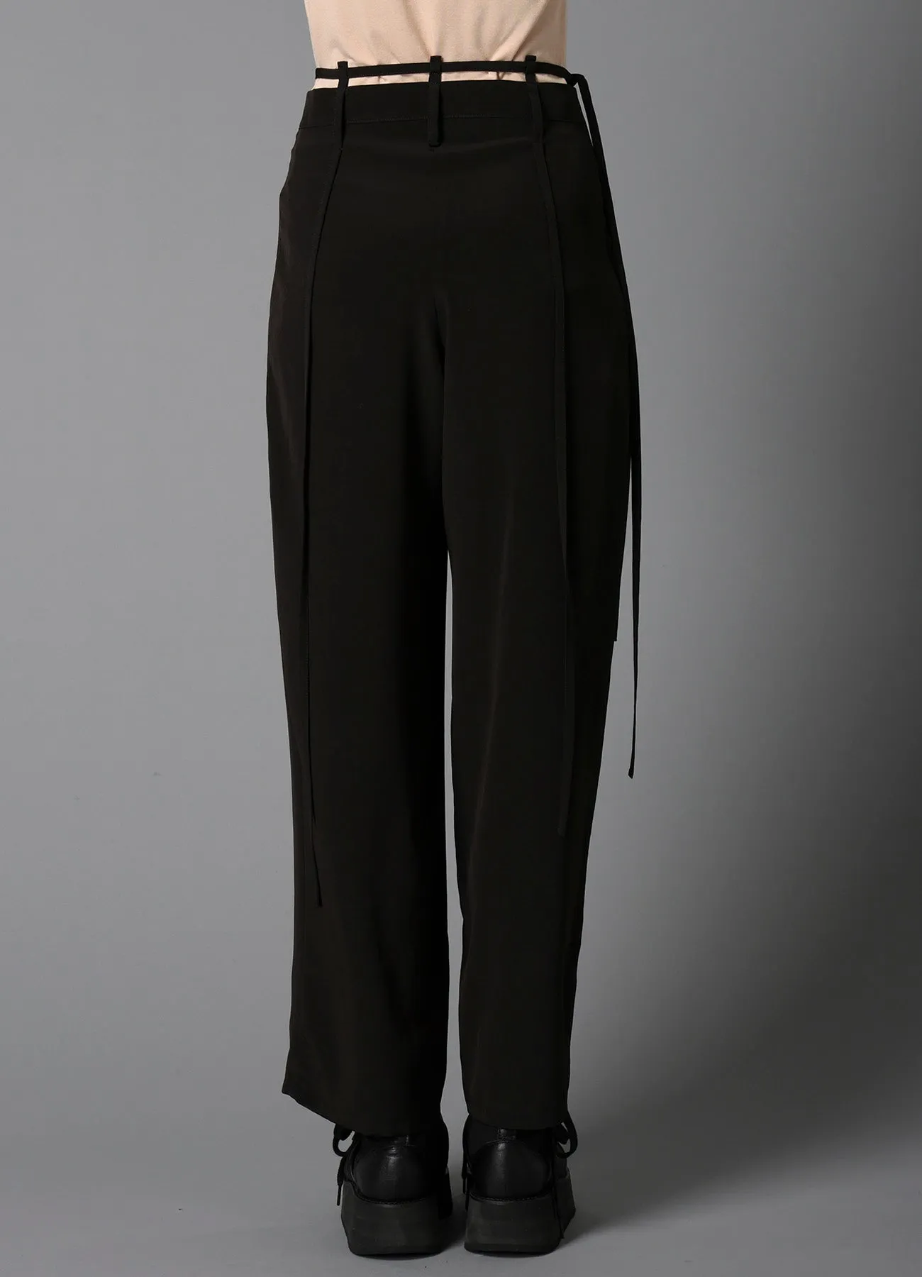 TA/PE DECHINE HANGING STRAP PANTS sold by Yohji Yamamoto product image thumbnail 3