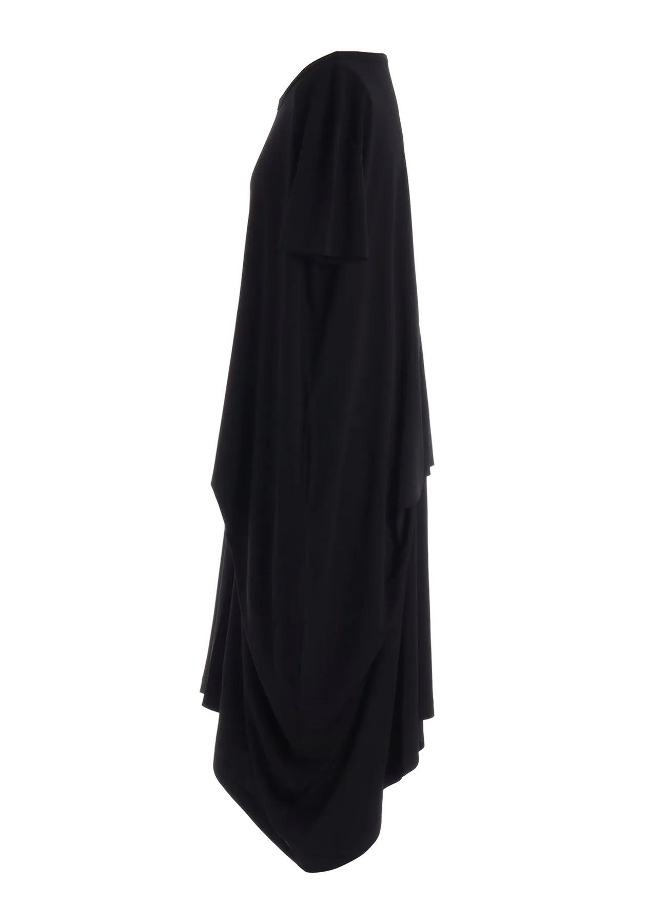 HIGH TWIST SMOOTH RAYON SHORT SLEEVE TUCK DRESS sold by Yohji Yamamoto product image thumbnail 3
