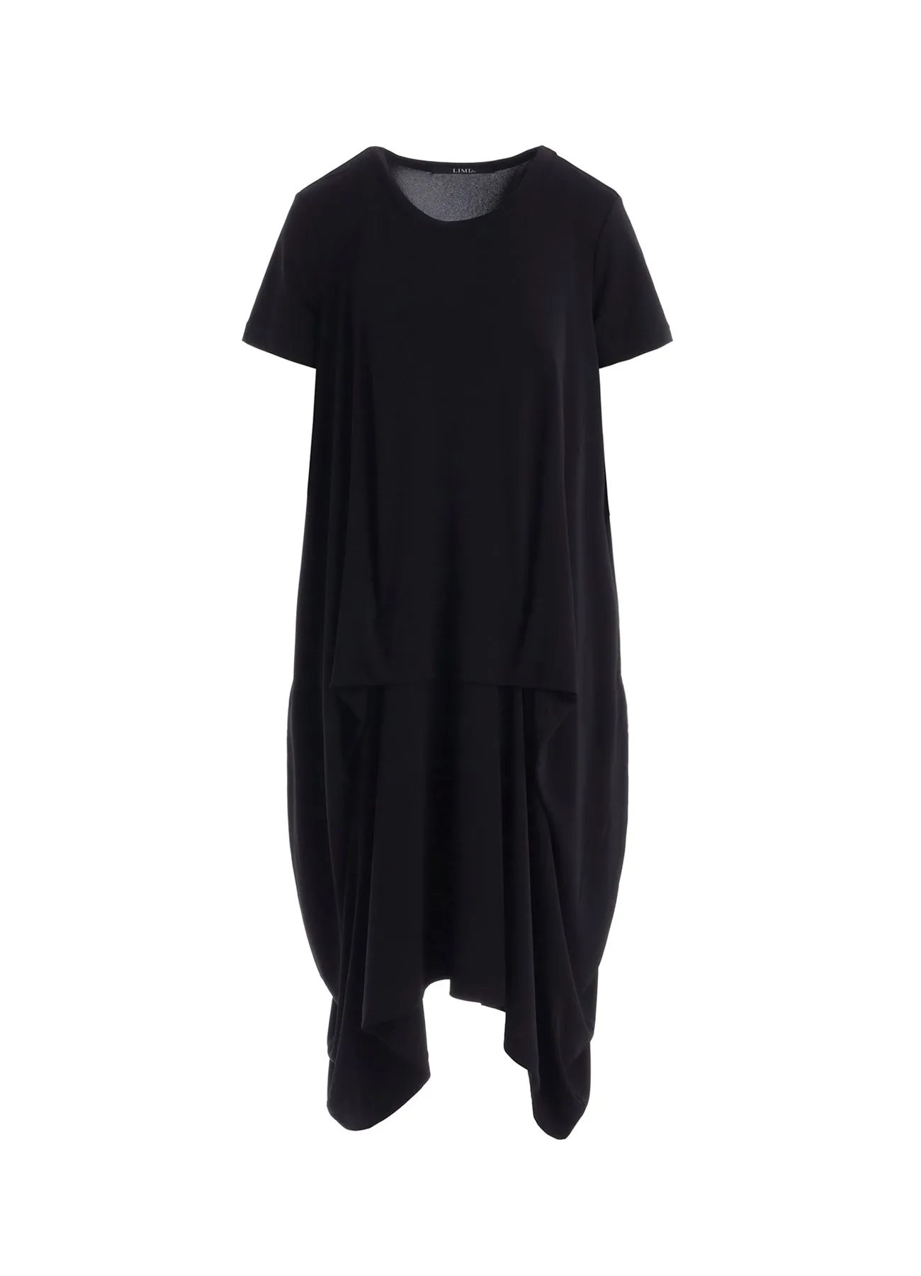 HIGH TWIST SMOOTH RAYON SHORT SLEEVE TUCK DRESS sold by Yohji Yamamoto