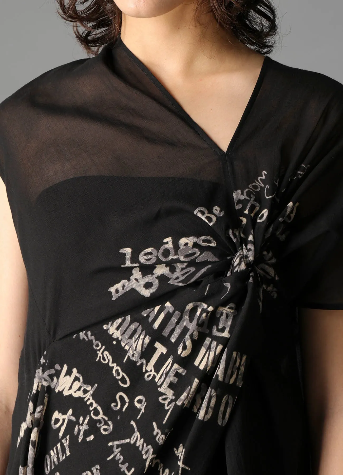 MESSAGES PT TWISTED DRESS B sold by Yohji Yamamoto product image thumbnail 5