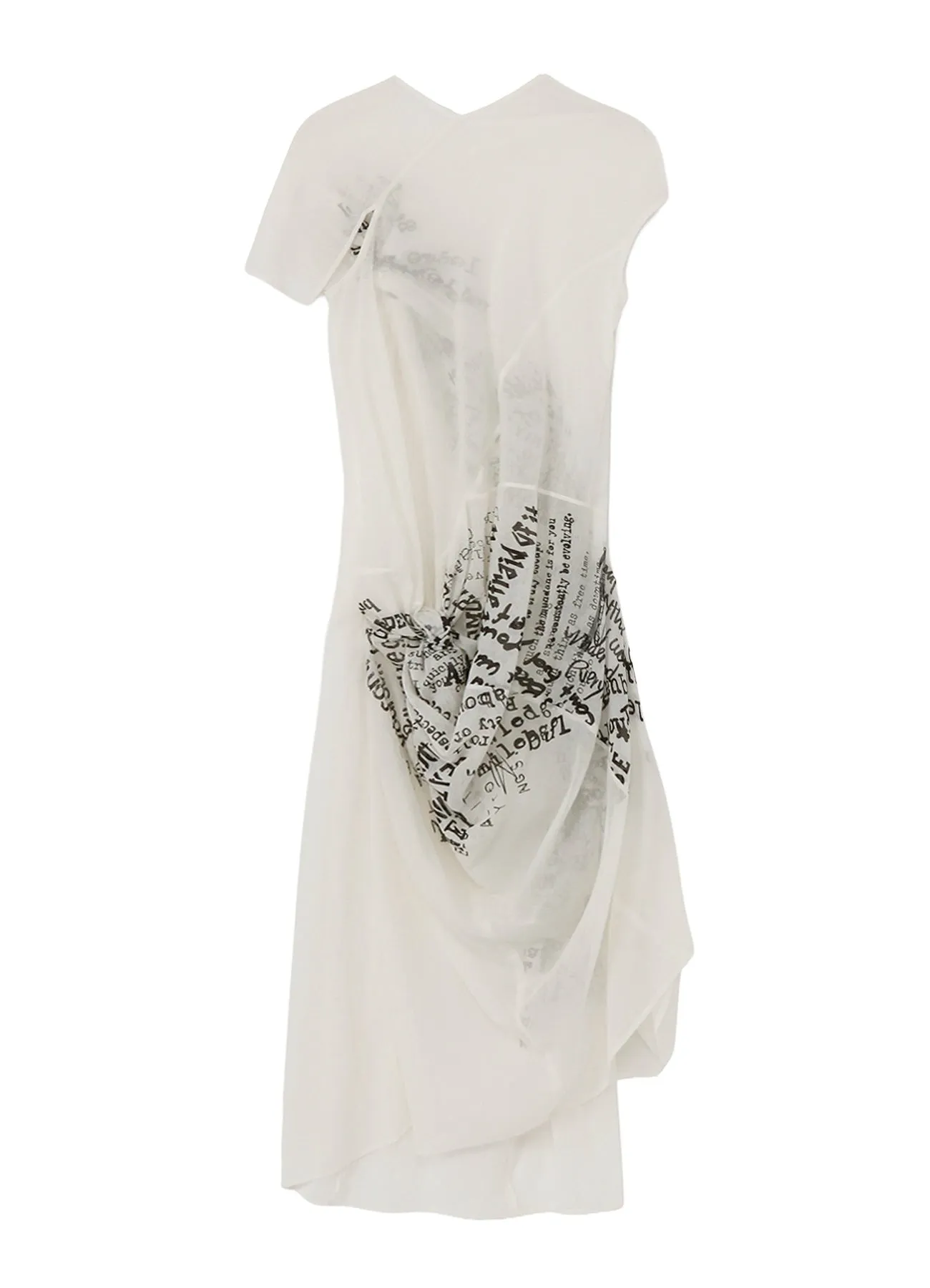 MESSEAGES PT TWISTED DRESS B sold by Yohji Yamamoto product image thumbnail 3