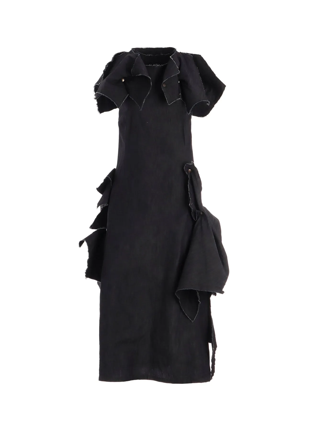 8oz DENIM DESIGNED PANEL DRESS A sold by Yohji Yamamoto