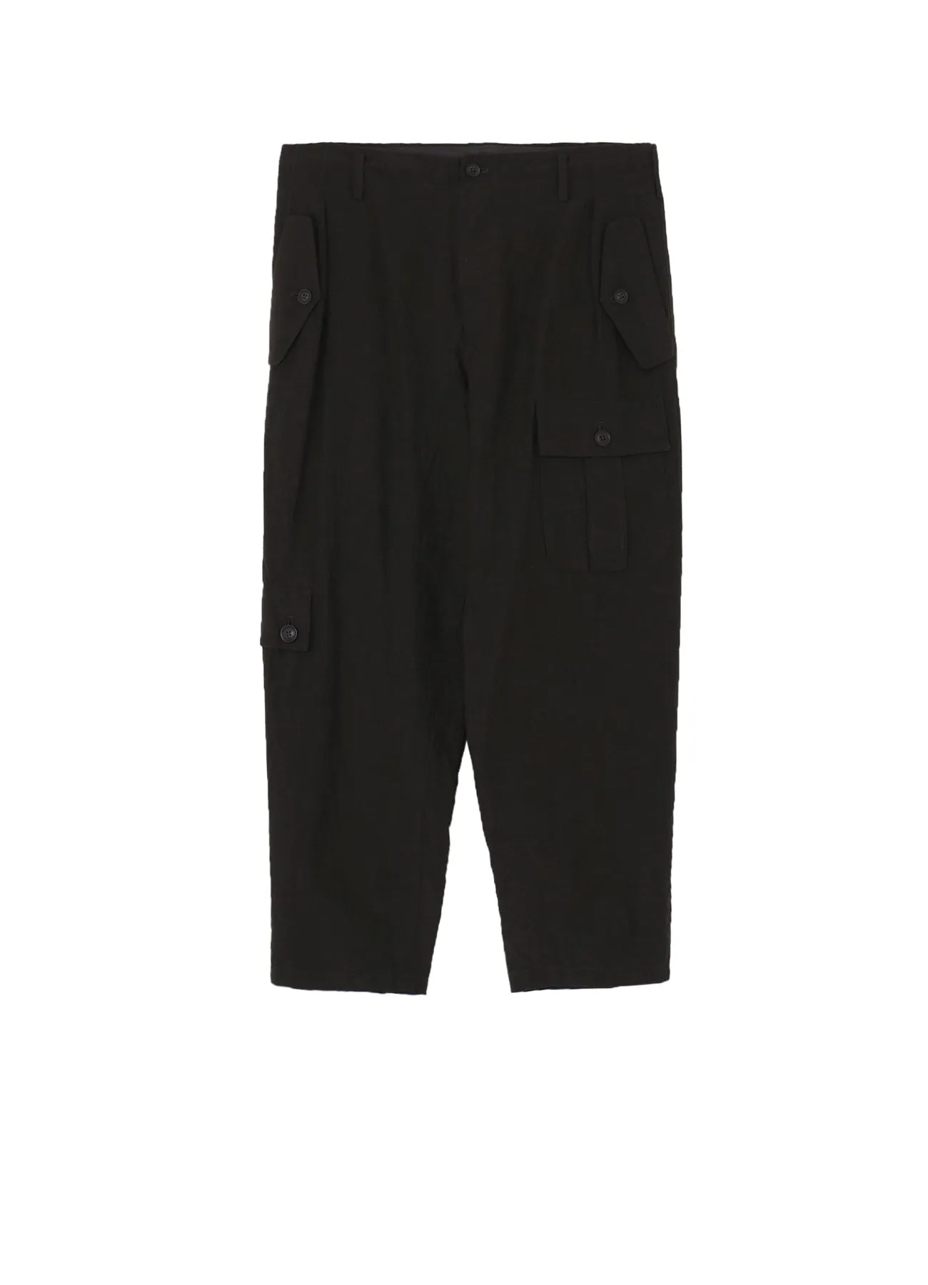 COTTON WOOL FLAX BROAD POCKET SLIM PANTS sold by Yohji Yamamoto