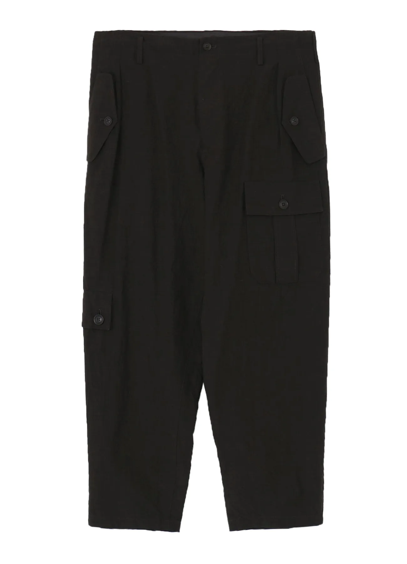 COTTON WOOL FLAX BROAD POCKET SLIM PANTS sold by Yohji Yamamoto product image thumbnail 2