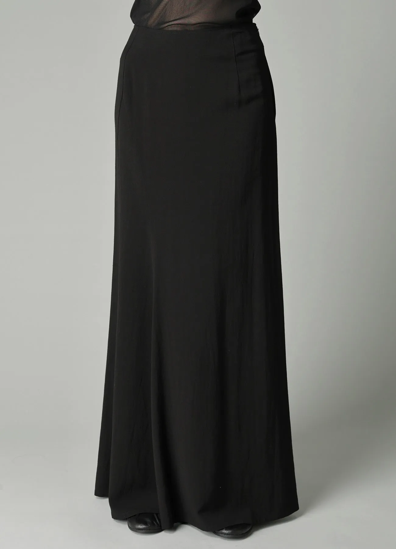Ry/Li TROPICAL DIAGONAL CUTTING LONG SKIRT sold by Yohji Yamamoto product image thumbnail 3