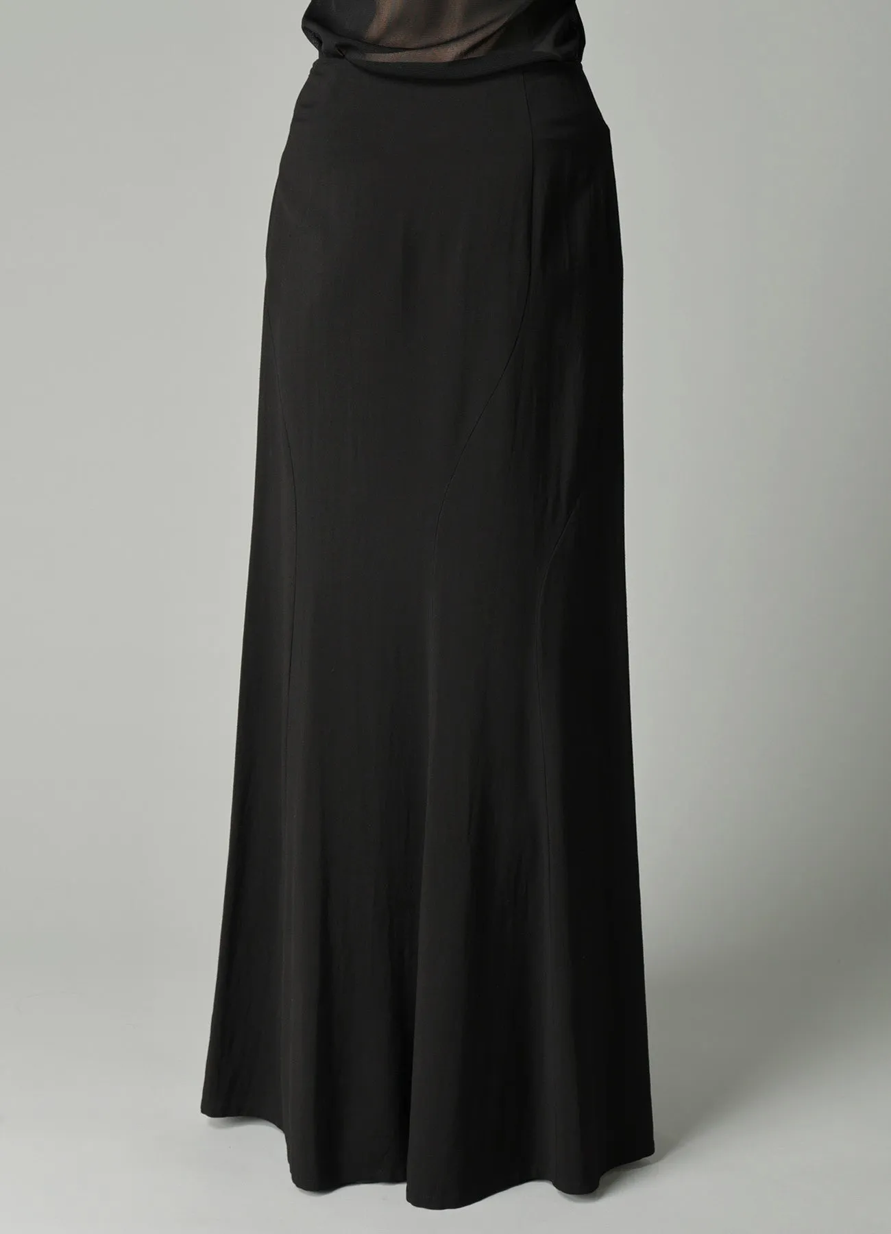 Ry/Li TROPICAL DIAGONAL CUTTING LONG SKIRT sold by Yohji Yamamoto product image thumbnail 5