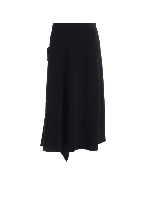 Ta/Pe CREPE DE CHINE FLARE WRAP SKIRT made by Yohji Yamamoto