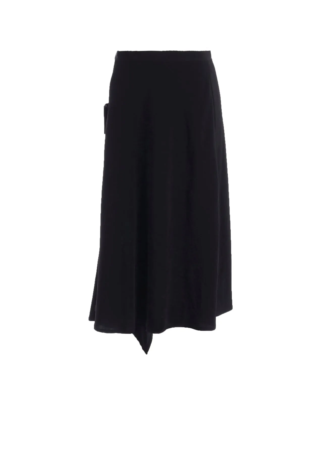 Ta/Pe CREPE DE CHINE FLARE WRAP SKIRT sold by Yohji Yamamoto