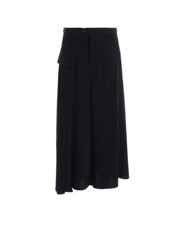 Ta/Pe CREPE DE CHINE FLARE PANTS made by Yohji Yamamoto