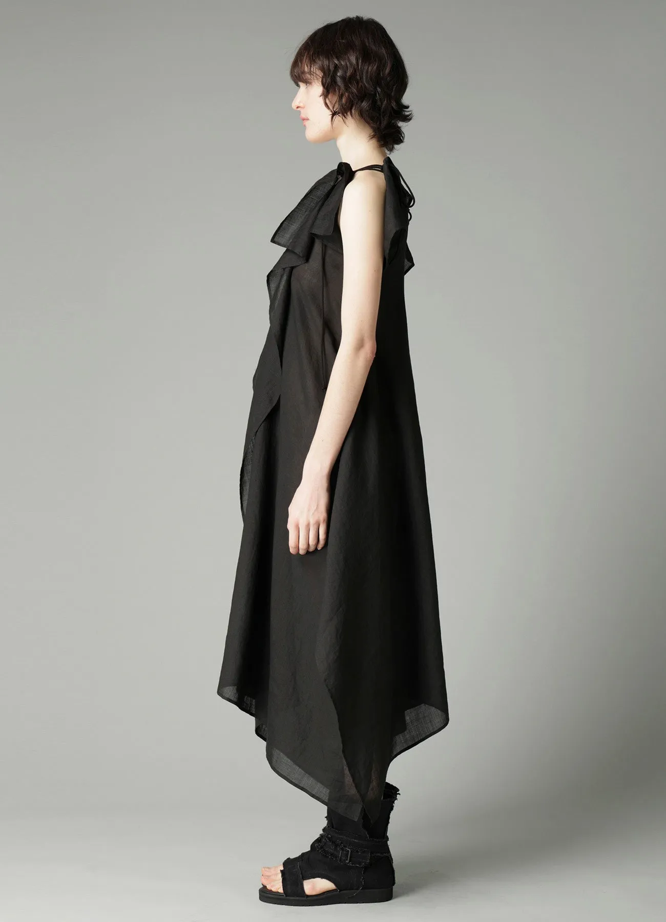Ra LAWN SHOULDER S DRAPED DRESS sold by Yohji Yamamoto product image thumbnail 4