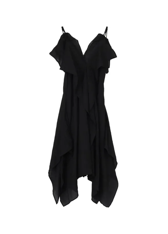 Ra LAWN SHOULDER S DRAPED DRESS made by Yohji Yamamoto