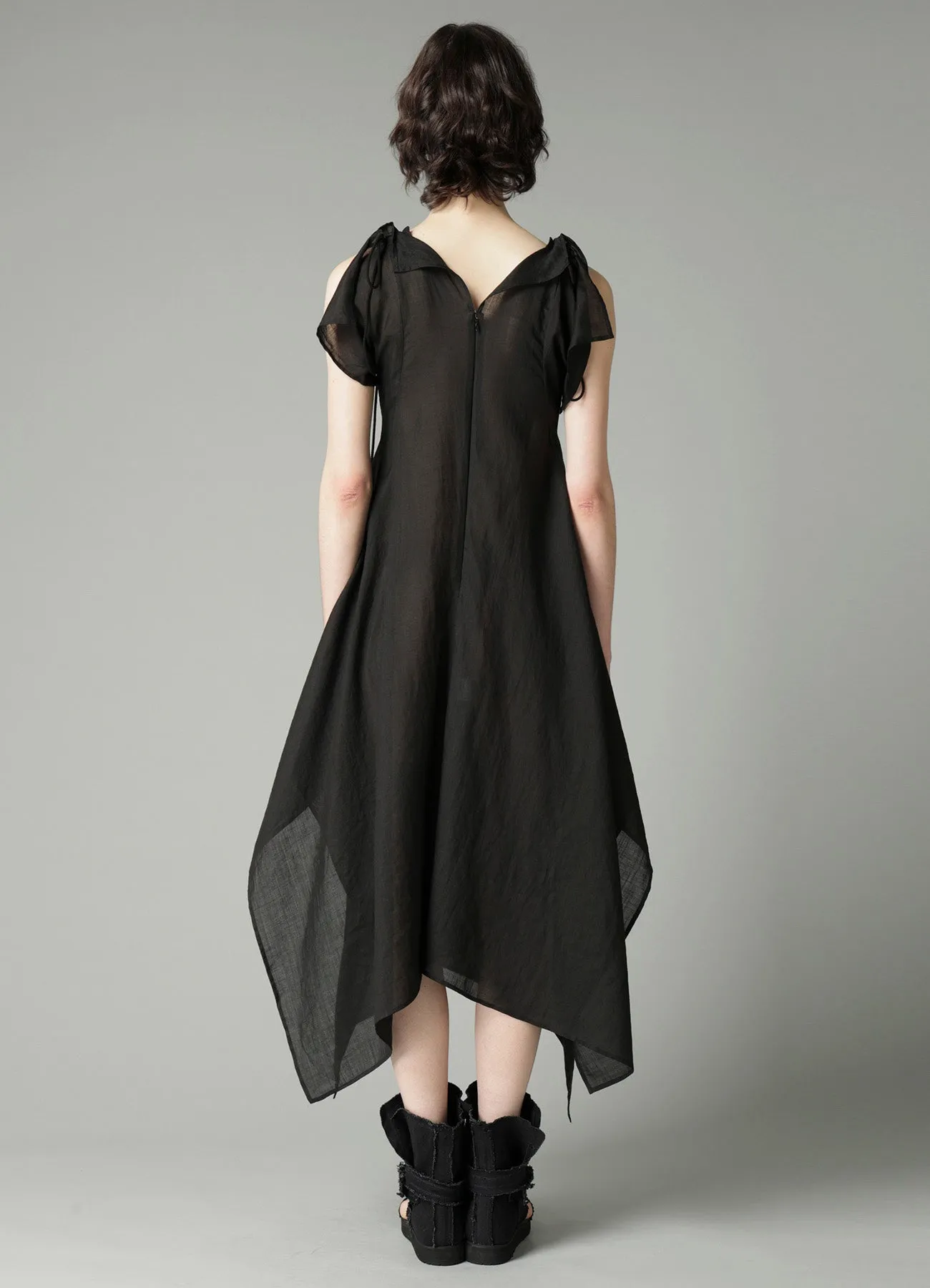 Ra LAWN SHOULDER S DRAPED DRESS sold by Yohji Yamamoto product image thumbnail 5