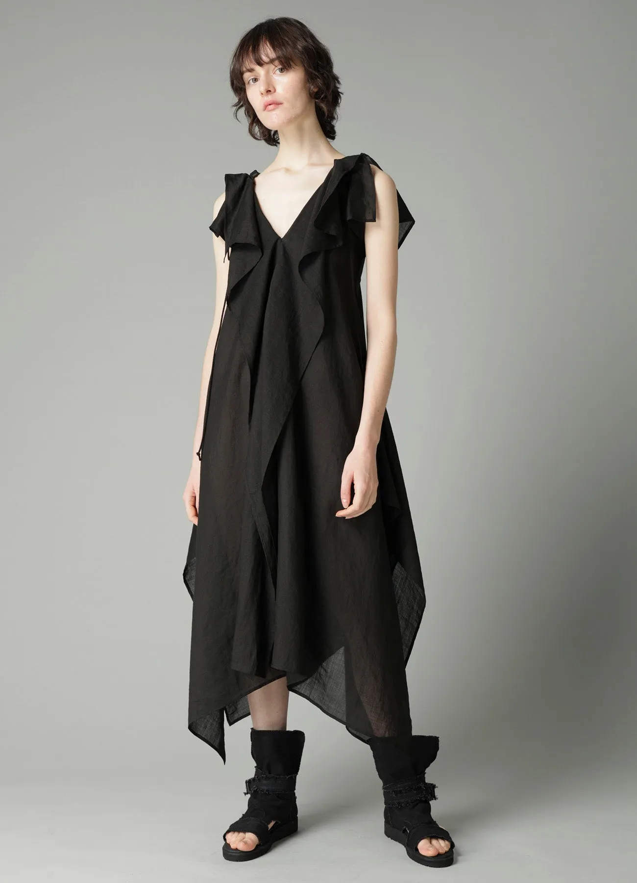 Ra LAWN SHOULDER S DRAPED DRESS sold by Yohji Yamamoto product image thumbnail 2