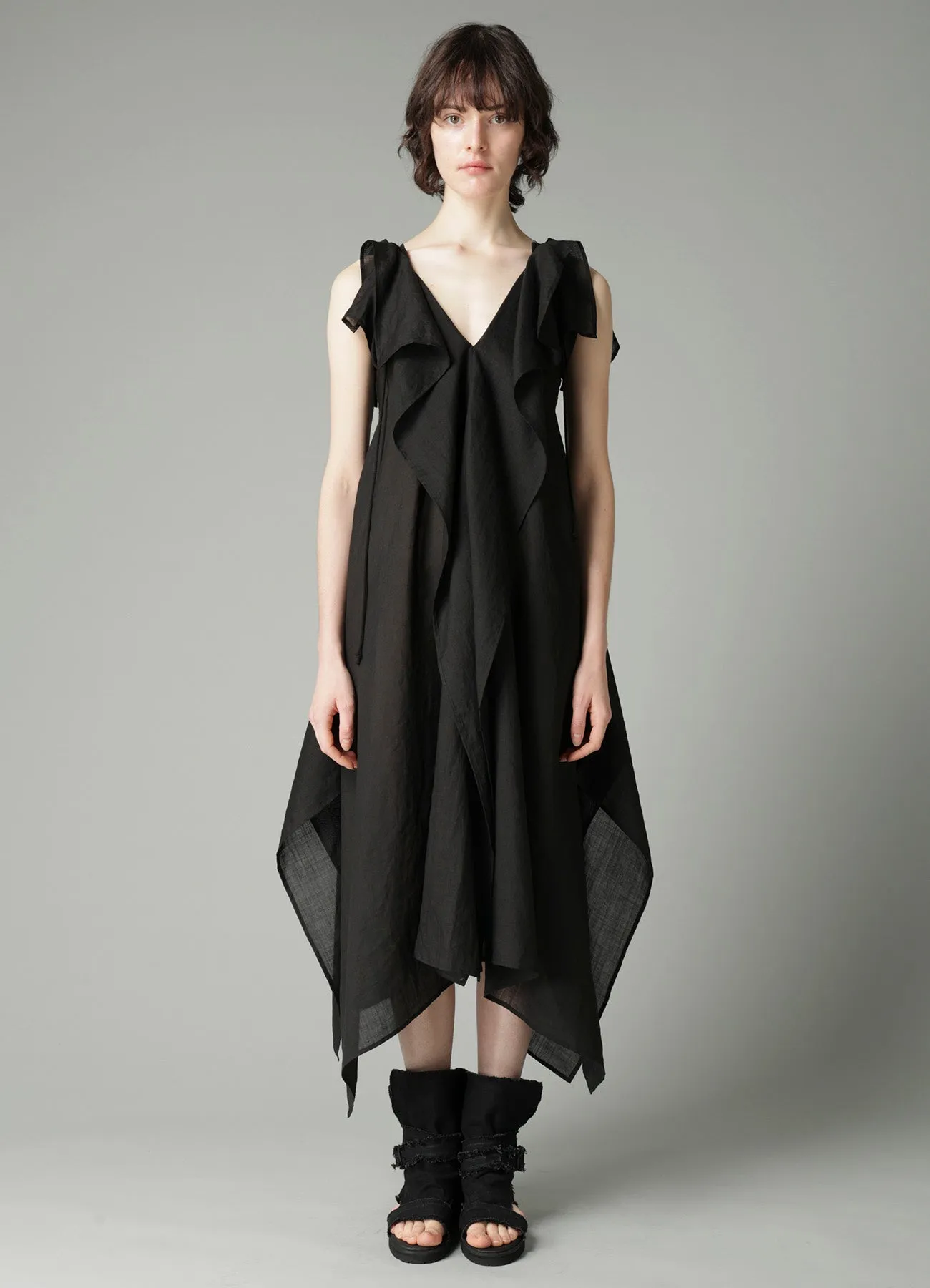 Ra LAWN SHOULDER S DRAPED DRESS sold by Yohji Yamamoto product image thumbnail 3