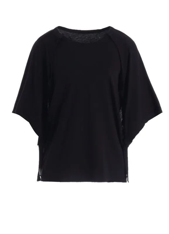 LOW D JERSEY RAGLAN SHORT SLV T made by Yohji Yamamoto