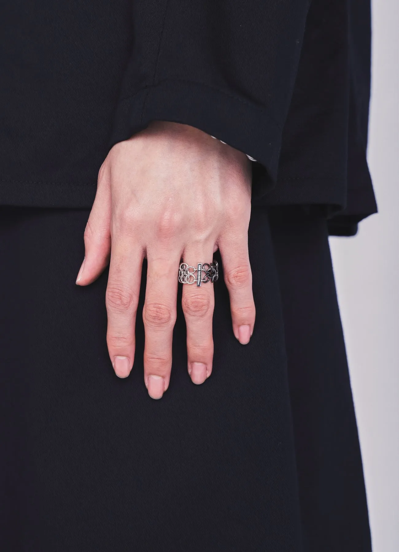 NESTED LINK MOTION RING sold by Yohji Yamamoto product image thumbnail 3