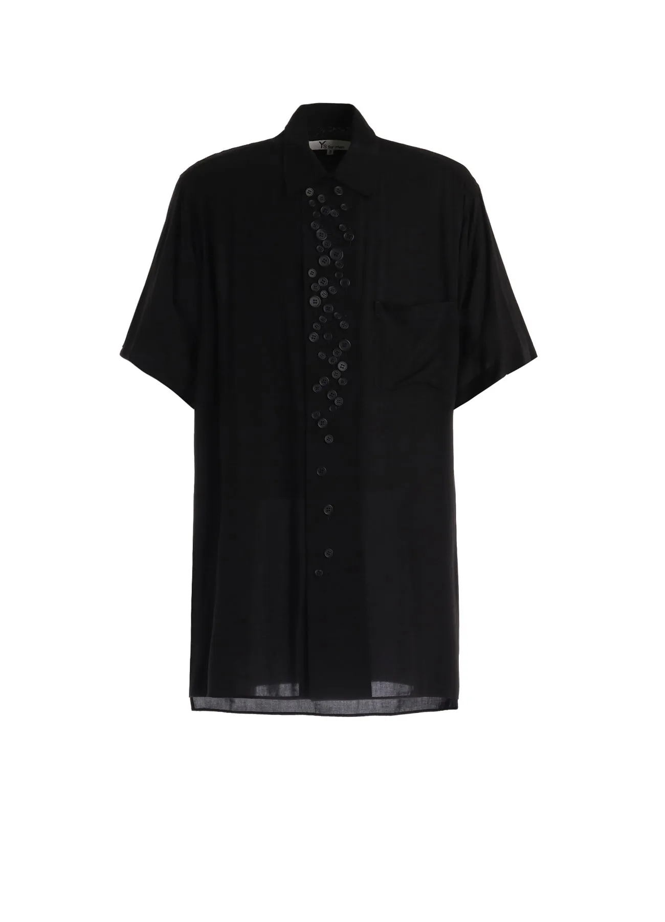 RAYON SHORT SLEEVE SHIRT WITH MANY BUTTONS sold by Yohji Yamamoto