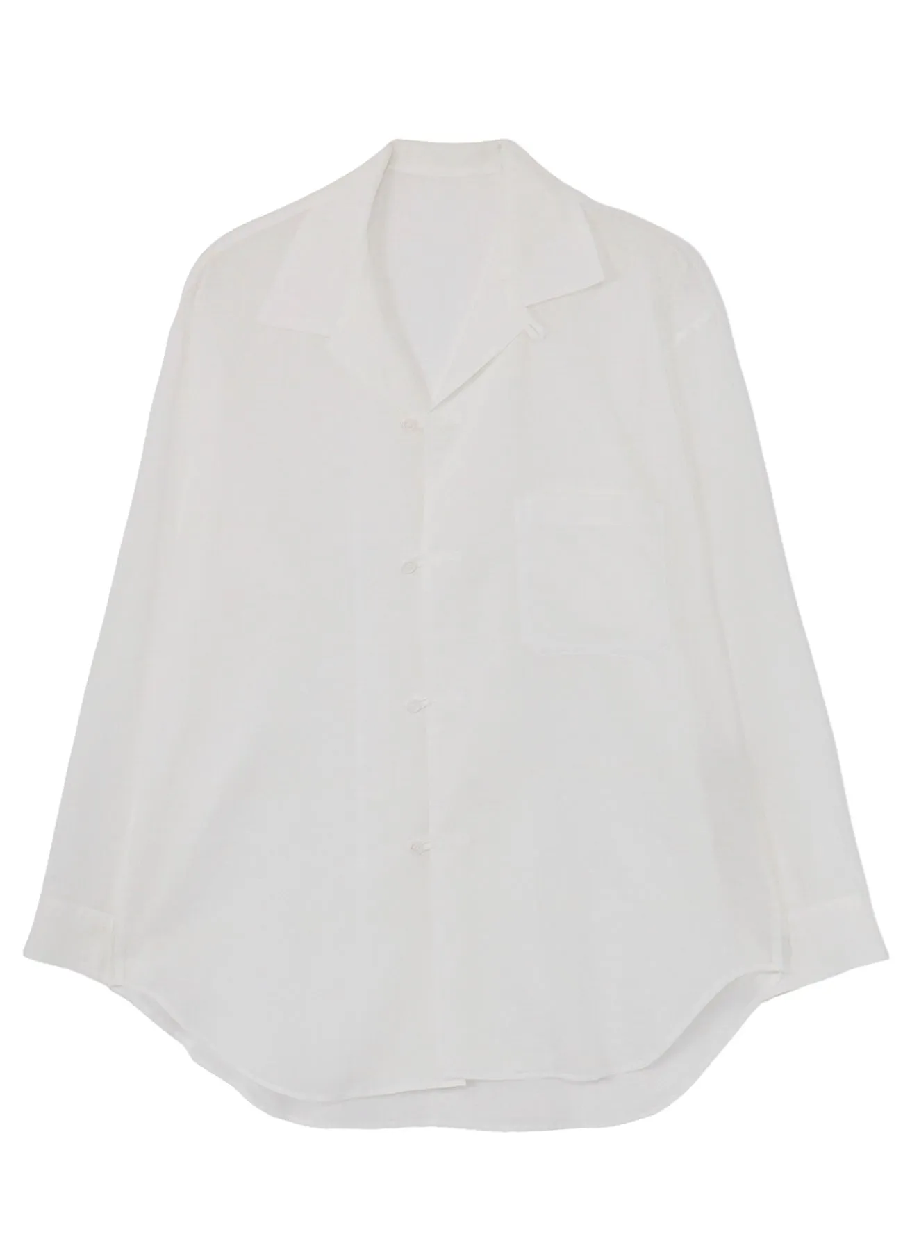 COTTON/LINEN SLAB LAWN OPEN COLLAR BLOUSE sold by Yohji Yamamoto product image thumbnail 2