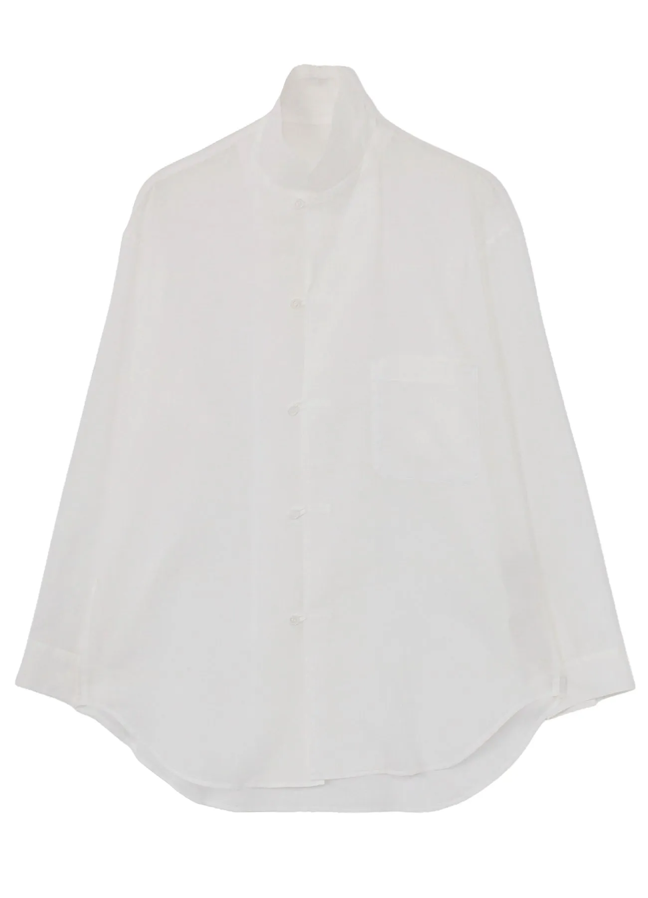 COTTON/LINEN SLAB LAWN OPEN COLLAR BLOUSE sold by Yohji Yamamoto product image thumbnail 3
