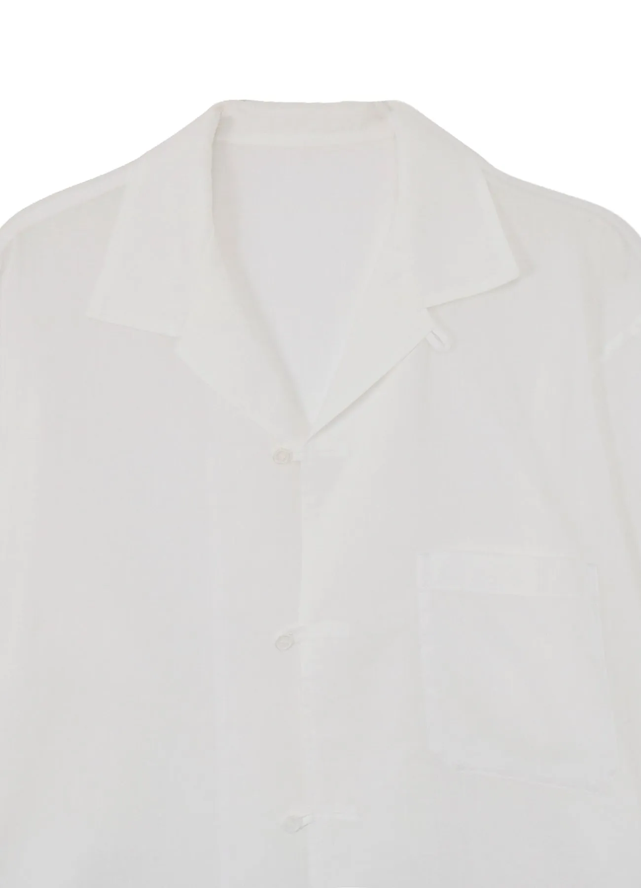 COTTON/LINEN SLAB LAWN OPEN COLLAR BLOUSE sold by Yohji Yamamoto product image thumbnail 5