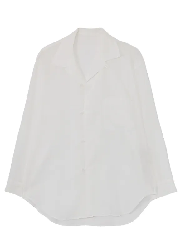 COTTON/LINEN SLAB LAWN OPEN COLLAR BLOUSE made by Yohji Yamamoto