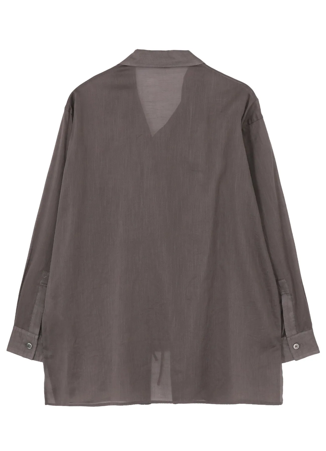 COTTON/LINEN SLAB LAWN RIBBON BLOUSE sold by Yohji Yamamoto product image thumbnail 3