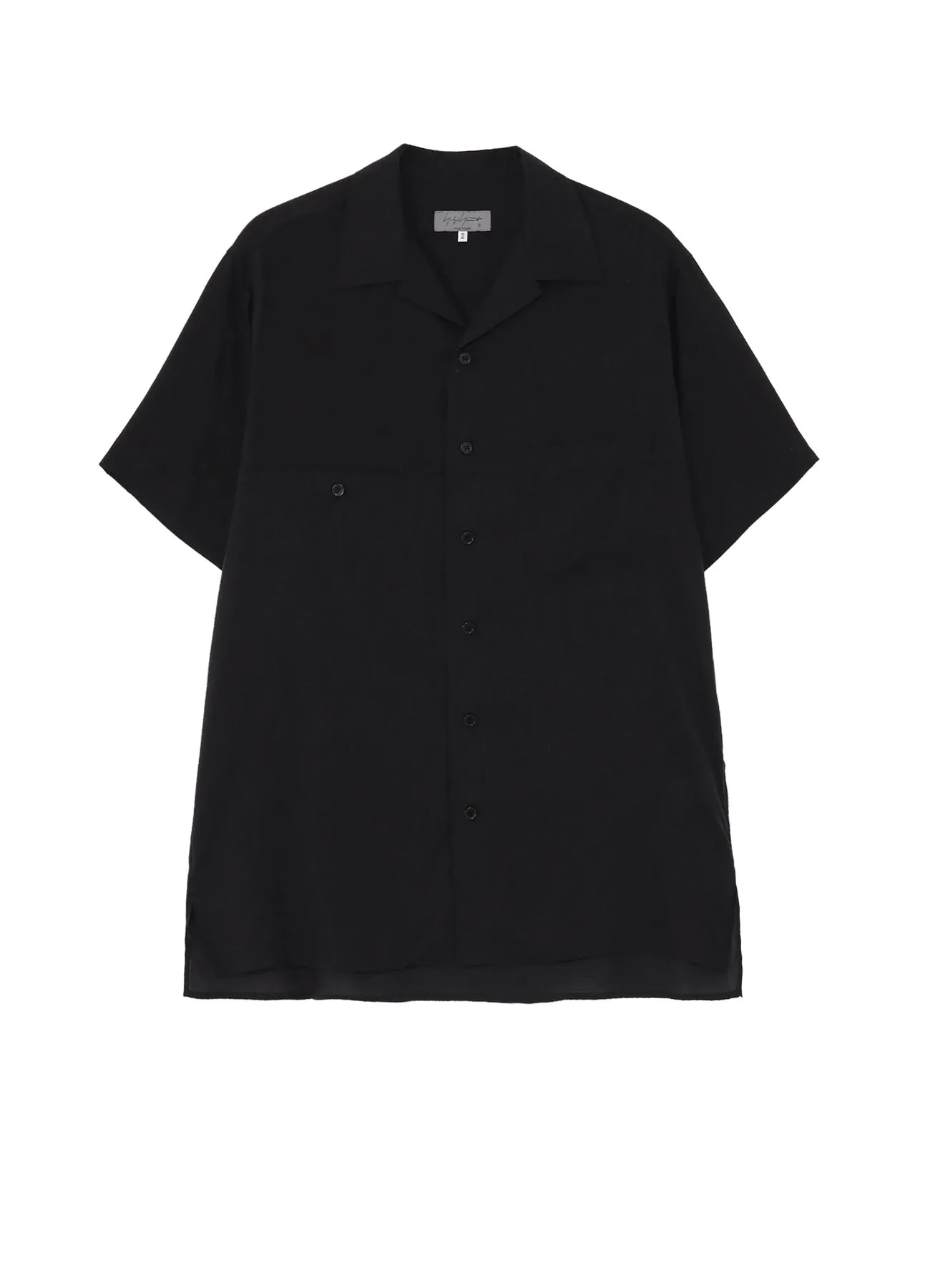 CELLLOSE LAWN PANEL OPEN COLLAR BLOUSE sold by Yohji Yamamoto