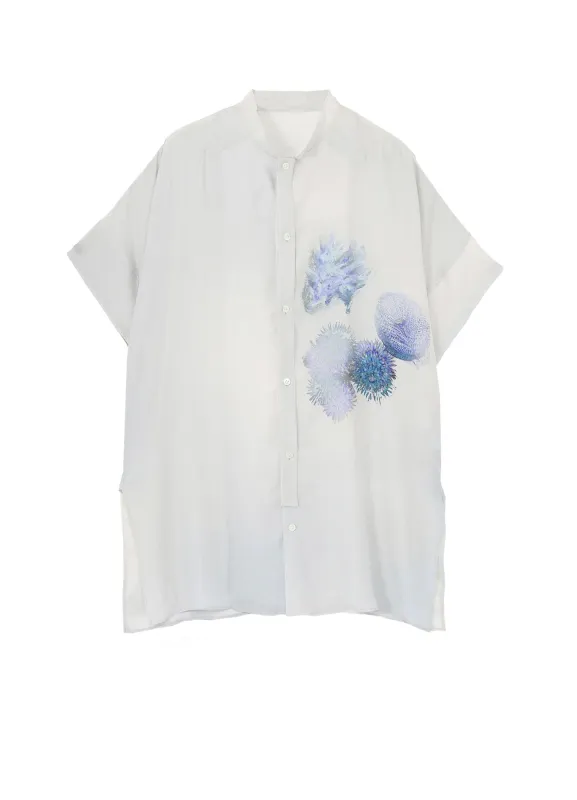 <PIECE UNIQUE>CORAL FRONT TAB ATTACHED BLOUSE made by Yohji Yamamoto