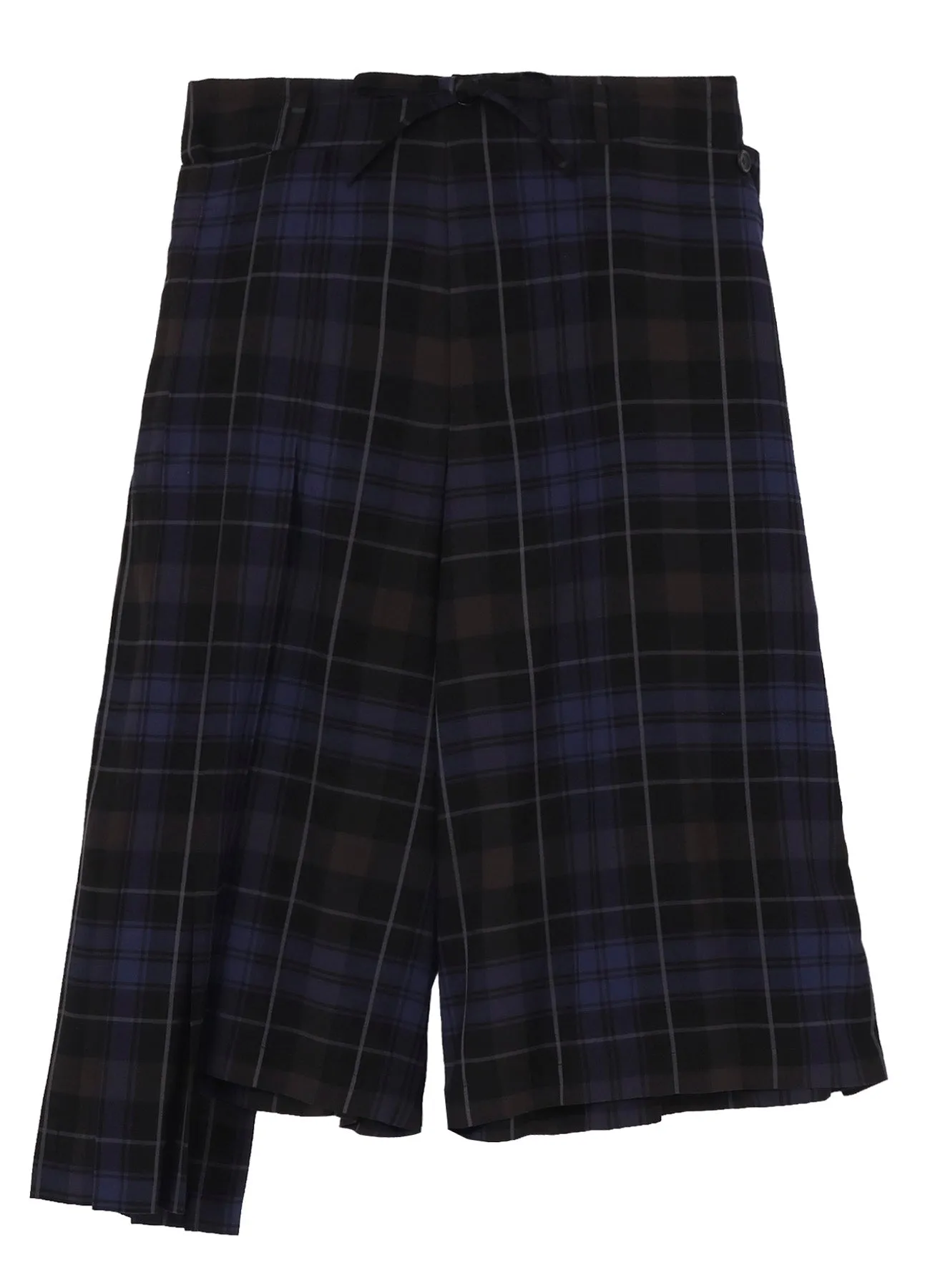 <PIECE UNIQUE>RY PLAID PLEATS PANEL PANTS sold by Yohji Yamamoto product image thumbnail 2