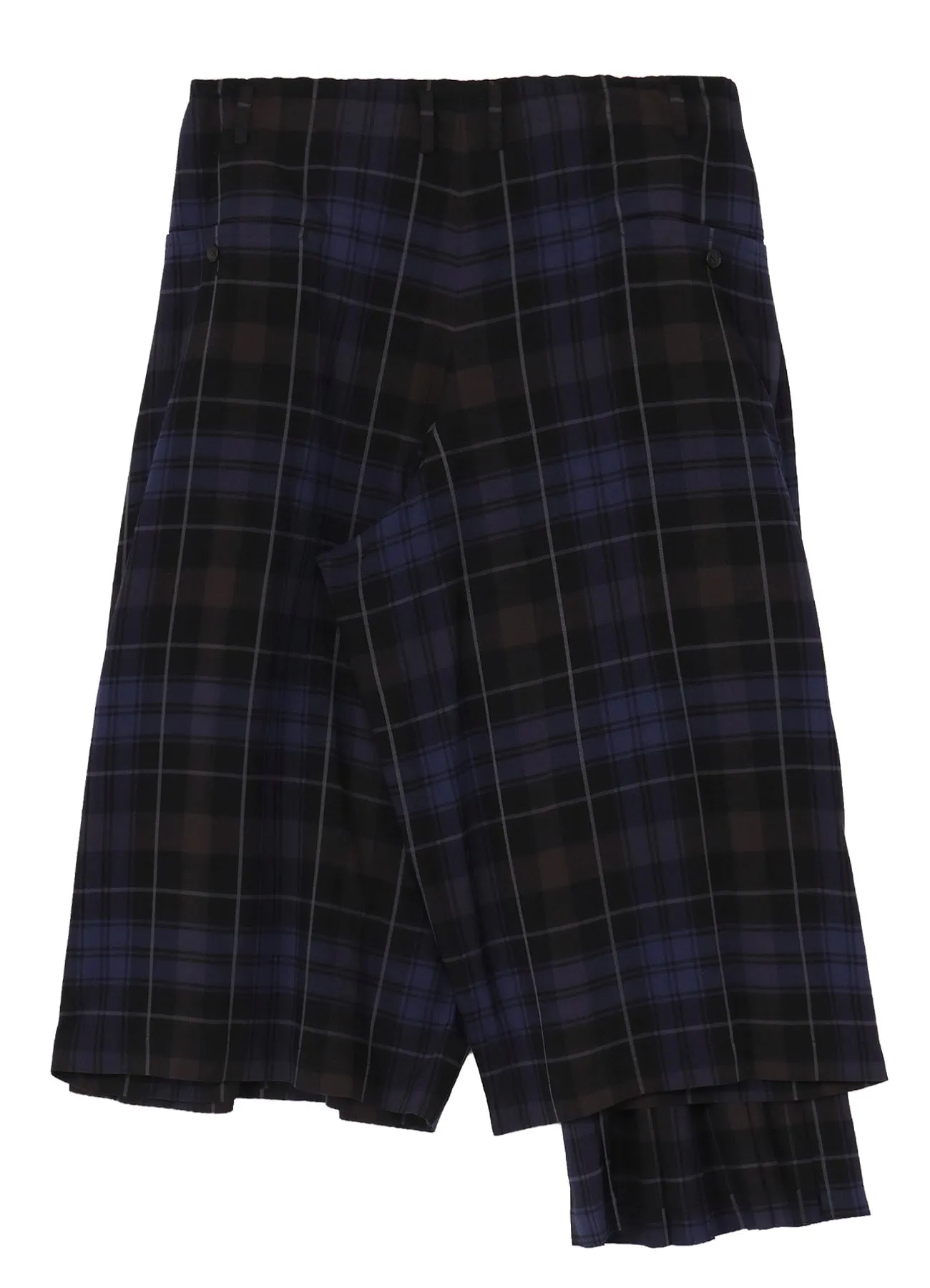 <PIECE UNIQUE>RY PLAID PLEATS PANEL PANTS sold by Yohji Yamamoto product image thumbnail 3