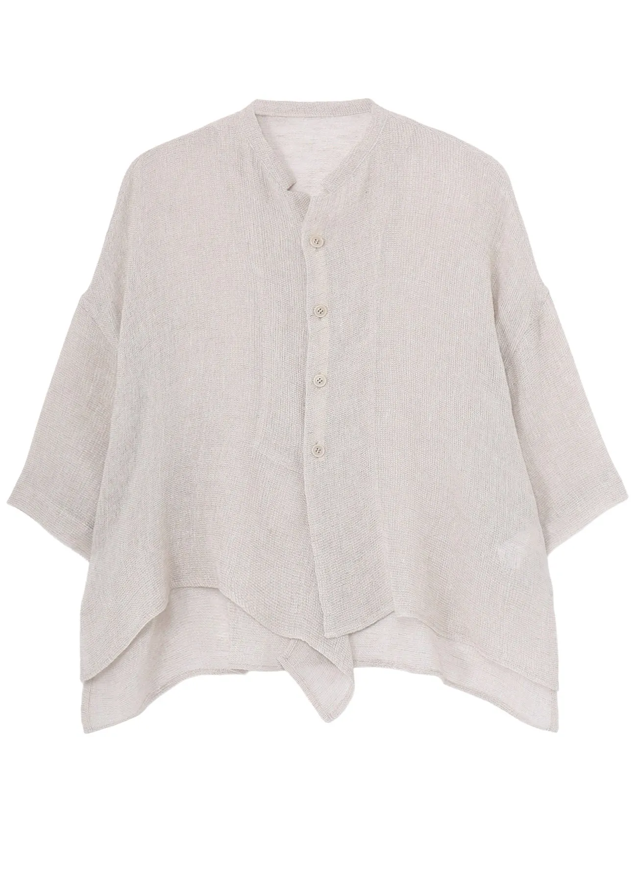 LENO CLOTH HALF SLEEVE BOX SHIRT sold by Yohji Yamamoto product image thumbnail 2