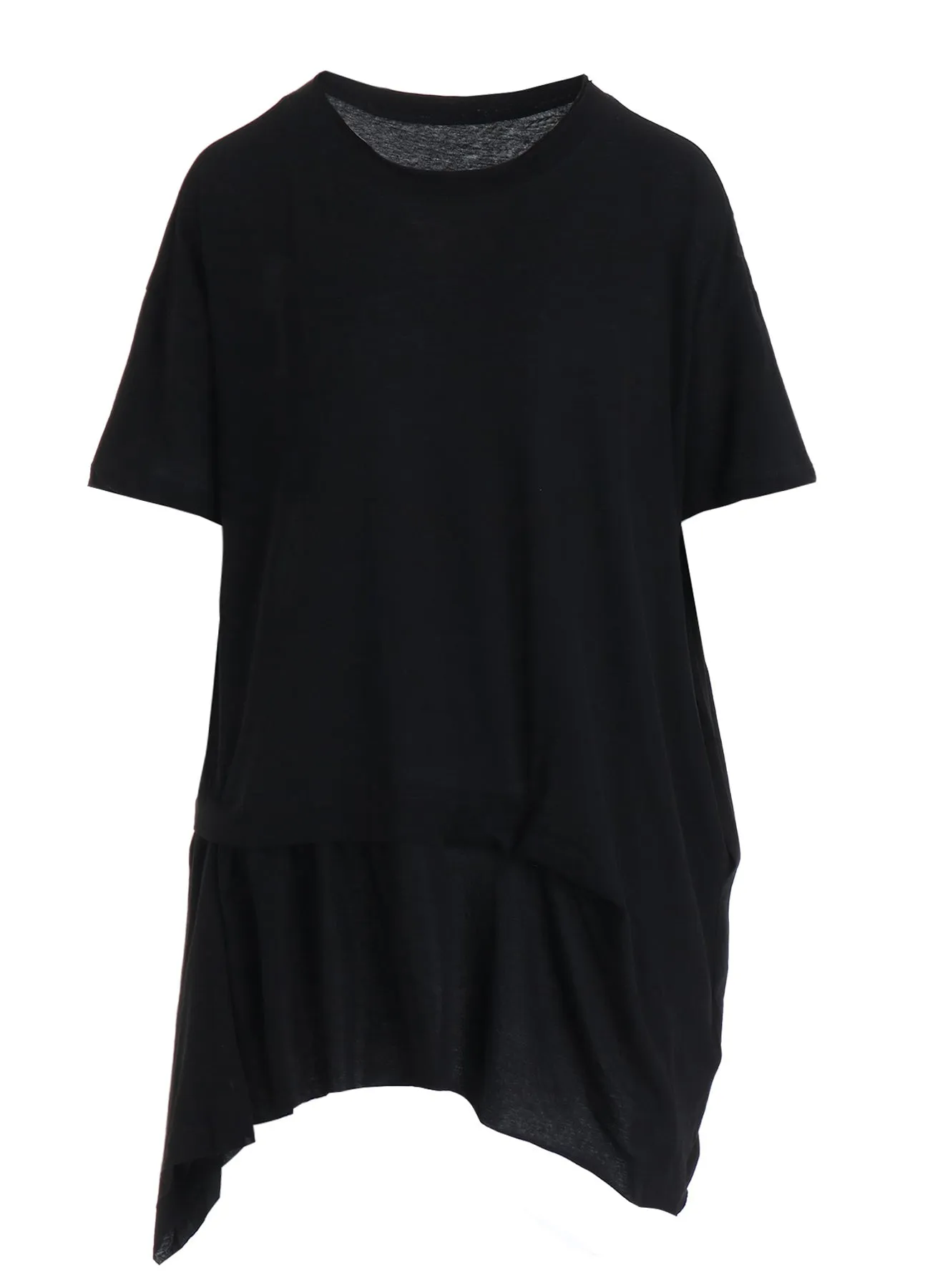 HIGH-TWIST COTTON JERSEY GATHERED T sold by Yohji Yamamoto product image thumbnail 2
