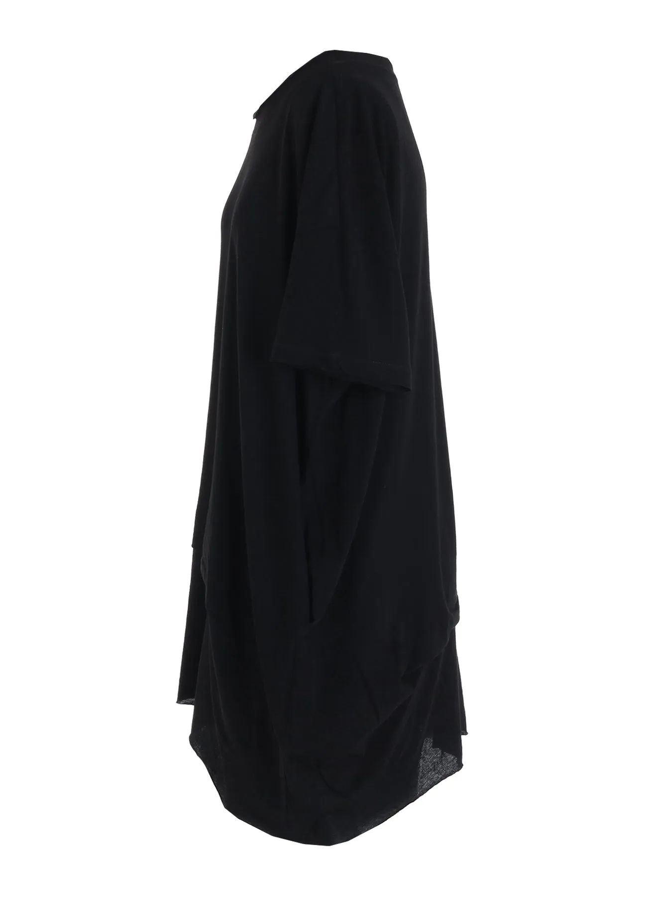 HIGH-TWIST COTTON JERSEY GATHERED T sold by Yohji Yamamoto product image thumbnail 3