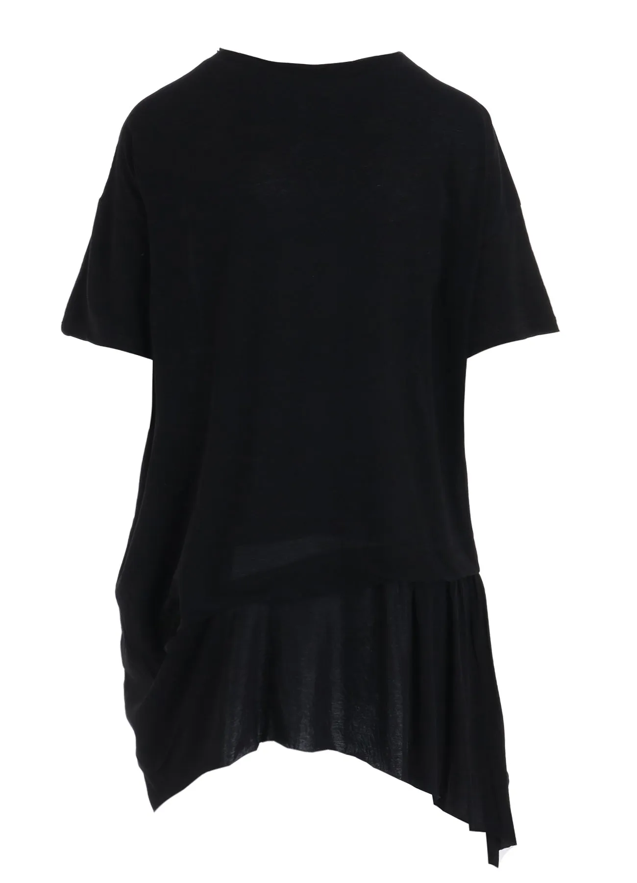 HIGH-TWIST COTTON JERSEY GATHERED T sold by Yohji Yamamoto product image thumbnail 4