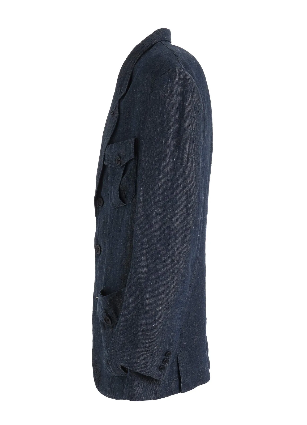 【PIECE UNIQUE】LINEN CHINO 4-POCKET JACKET sold by Yohji Yamamoto product image thumbnail 4
