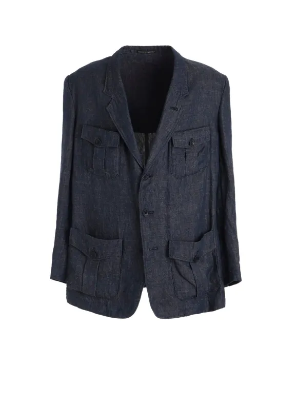 【PIECE UNIQUE】LINEN CHINO 4-POCKET JACKET made by Yohji Yamamoto