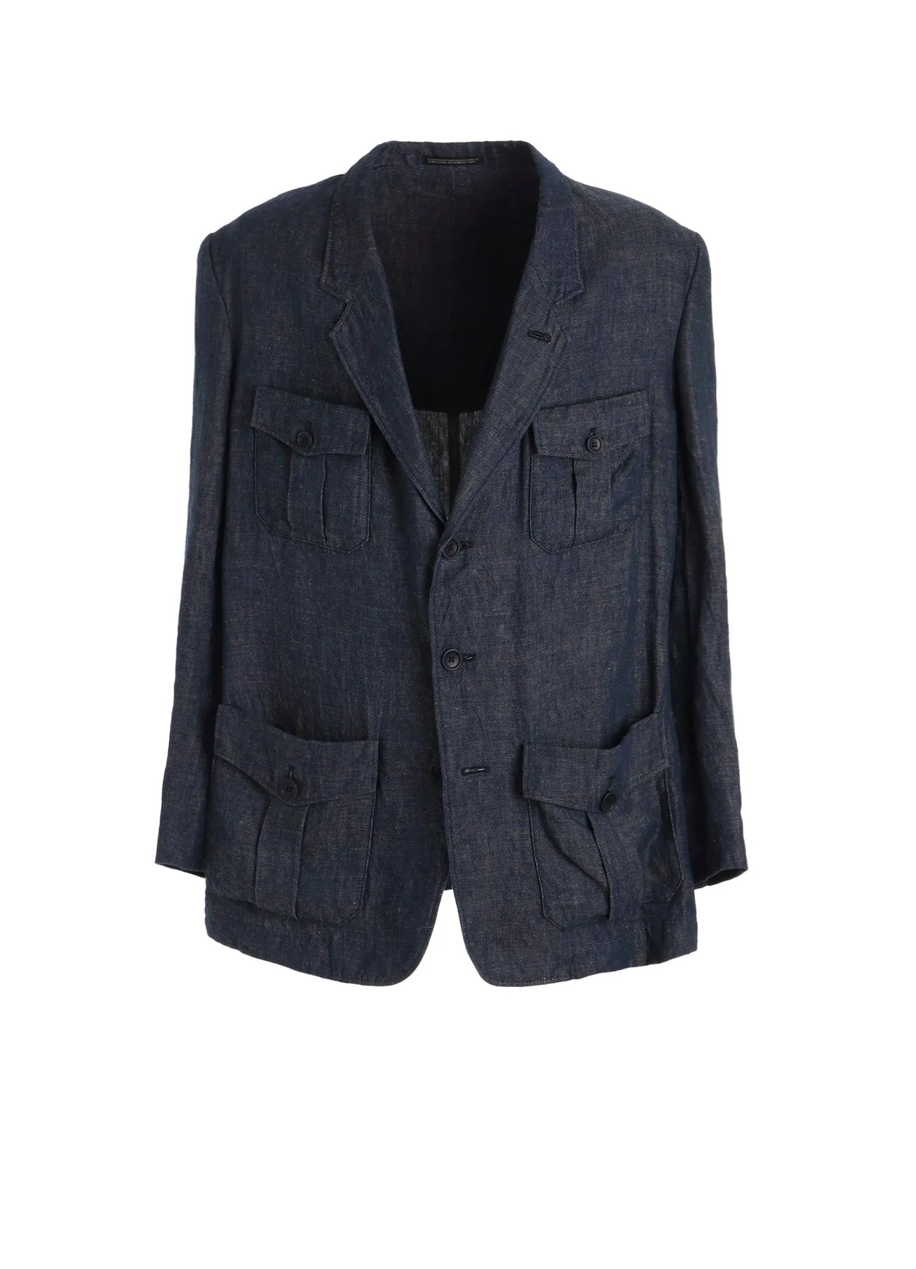 【PIECE UNIQUE】LINEN CHINO 4-POCKET JACKET sold by Yohji Yamamoto