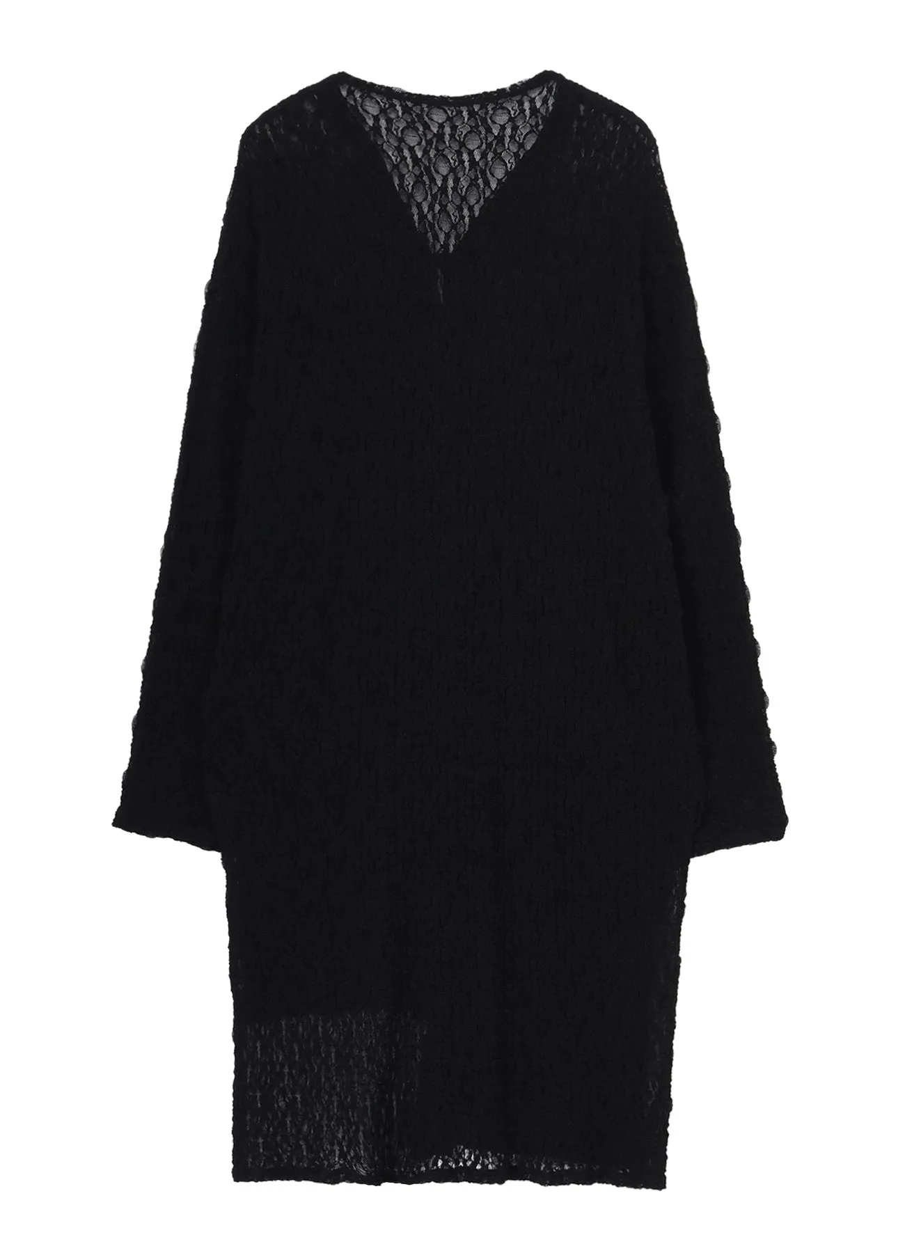 WRINKLE FLOWER SHIRRING UNBALANCED HEM CARDIGAN sold by Yohji Yamamoto product image thumbnail 3