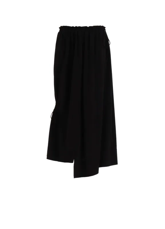 CREPE de CHINE DRAWSTRING SKIRT made by Yohji Yamamoto
