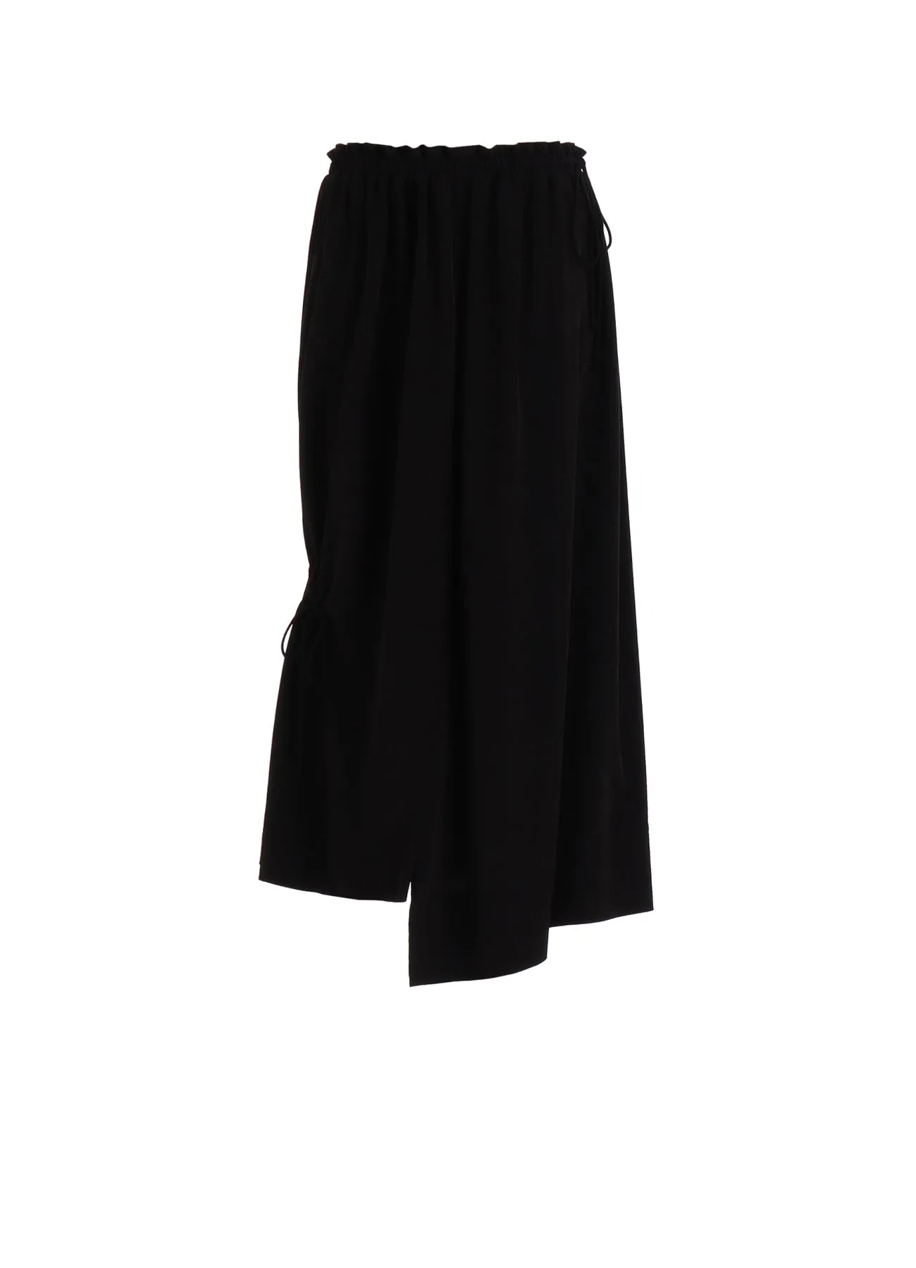 CREPE de CHINE DRAWSTRING SKIRT sold by Yohji Yamamoto