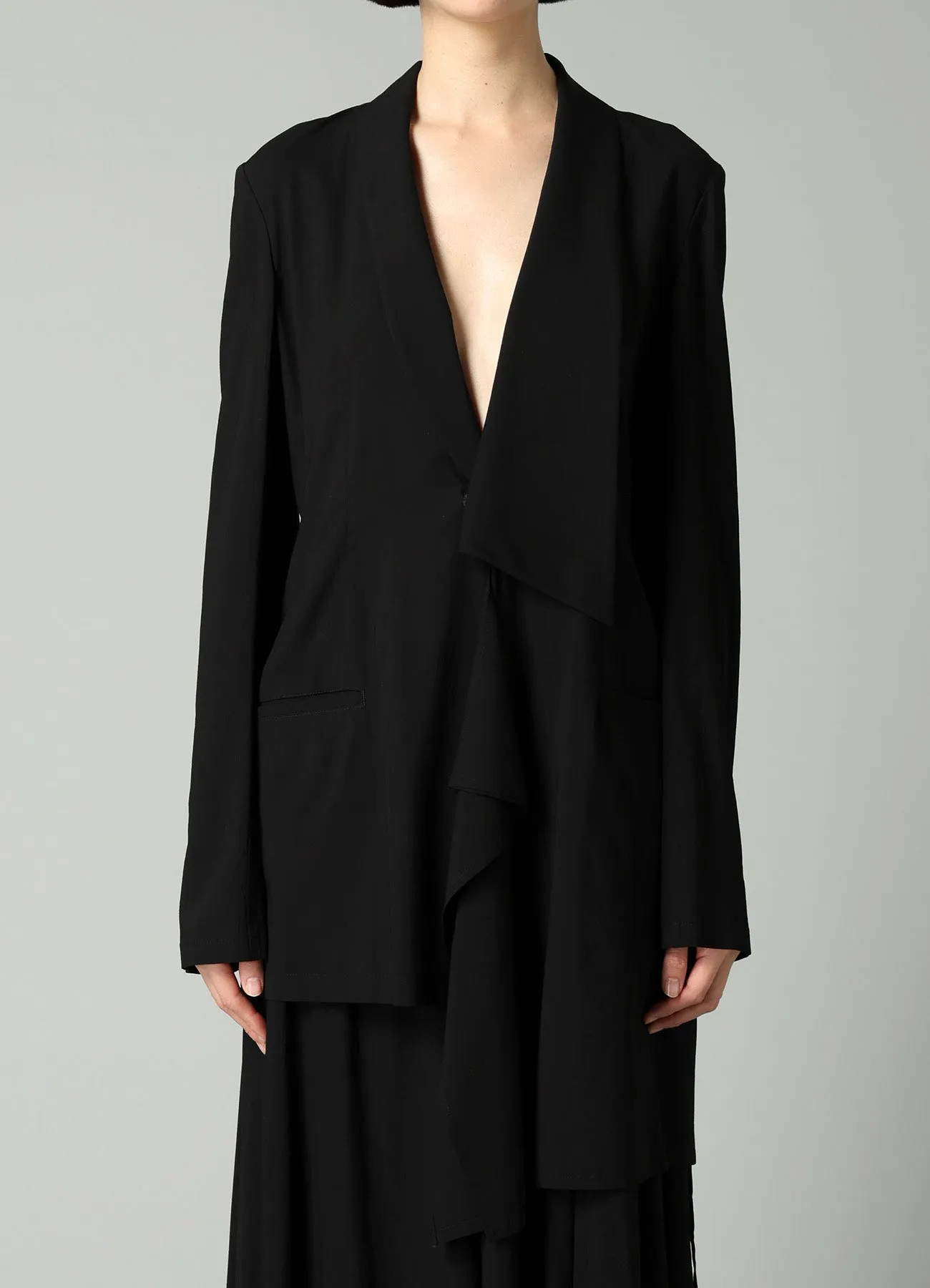 Ry LAWN UNBALANCED JACKET sold by Yohji Yamamoto product image thumbnail 3